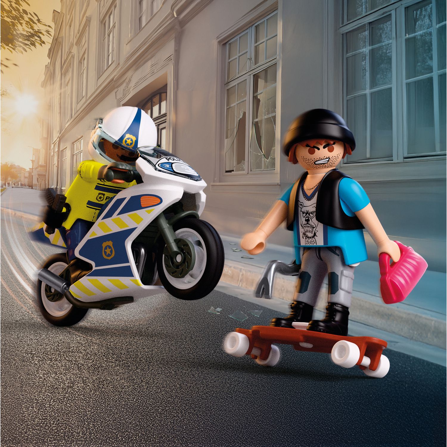 Playmobil 72079 inseguimento in moto - Playmobil
