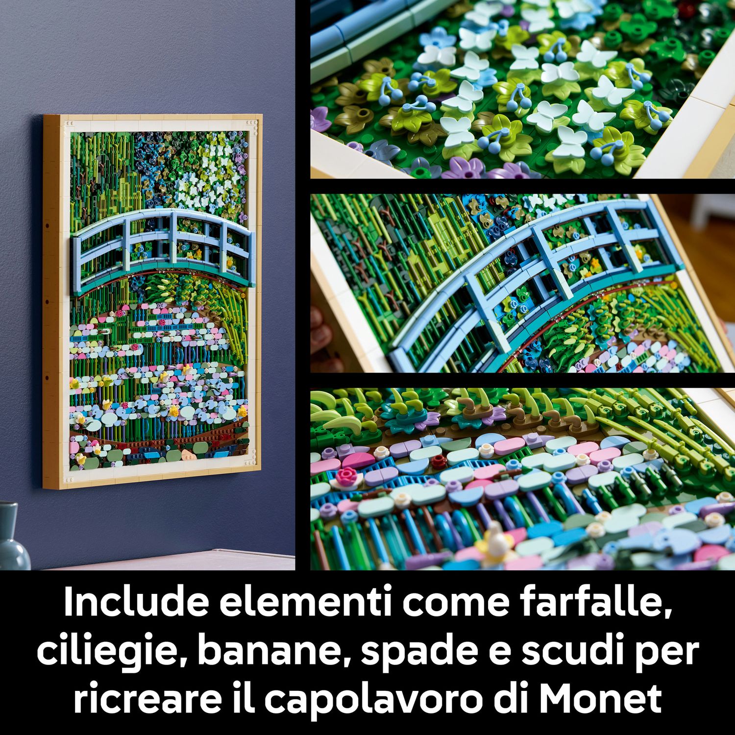 Lego art claude monet - lo stagno delle ninfee - 31220 - Lego