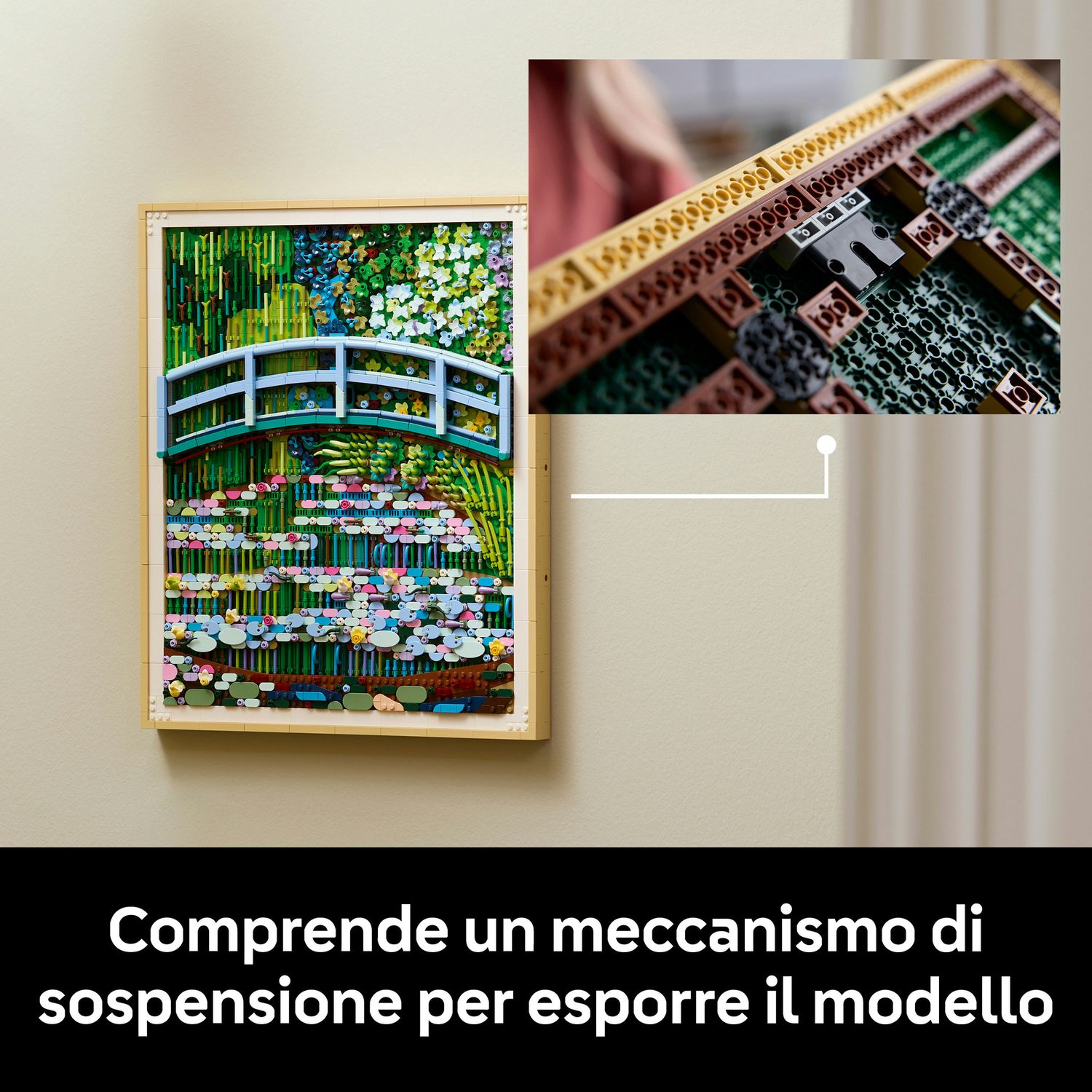 Lego art claude monet - lo stagno delle ninfee - 31220 - Lego