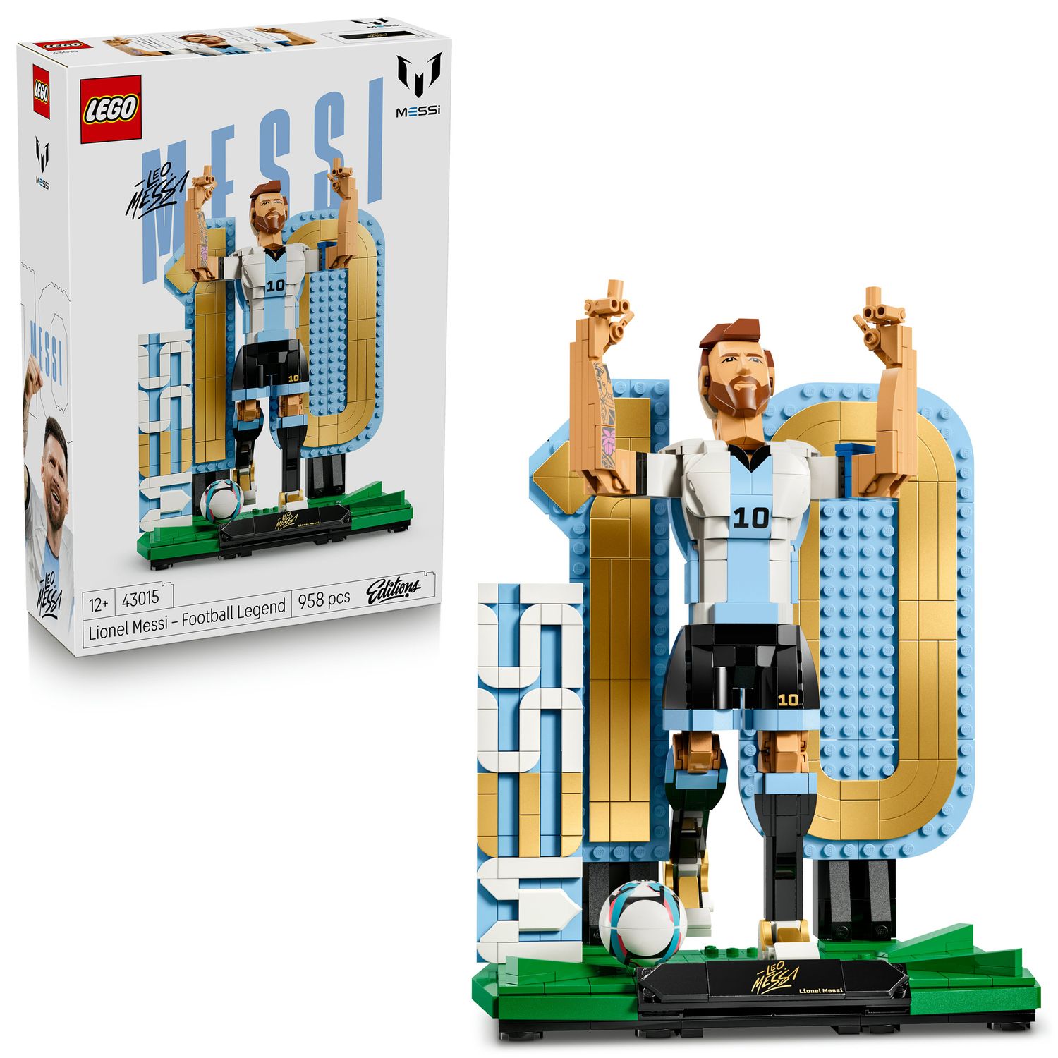 Lego editions football lionel messi – leggenda del calcio - 43015 - Lego
