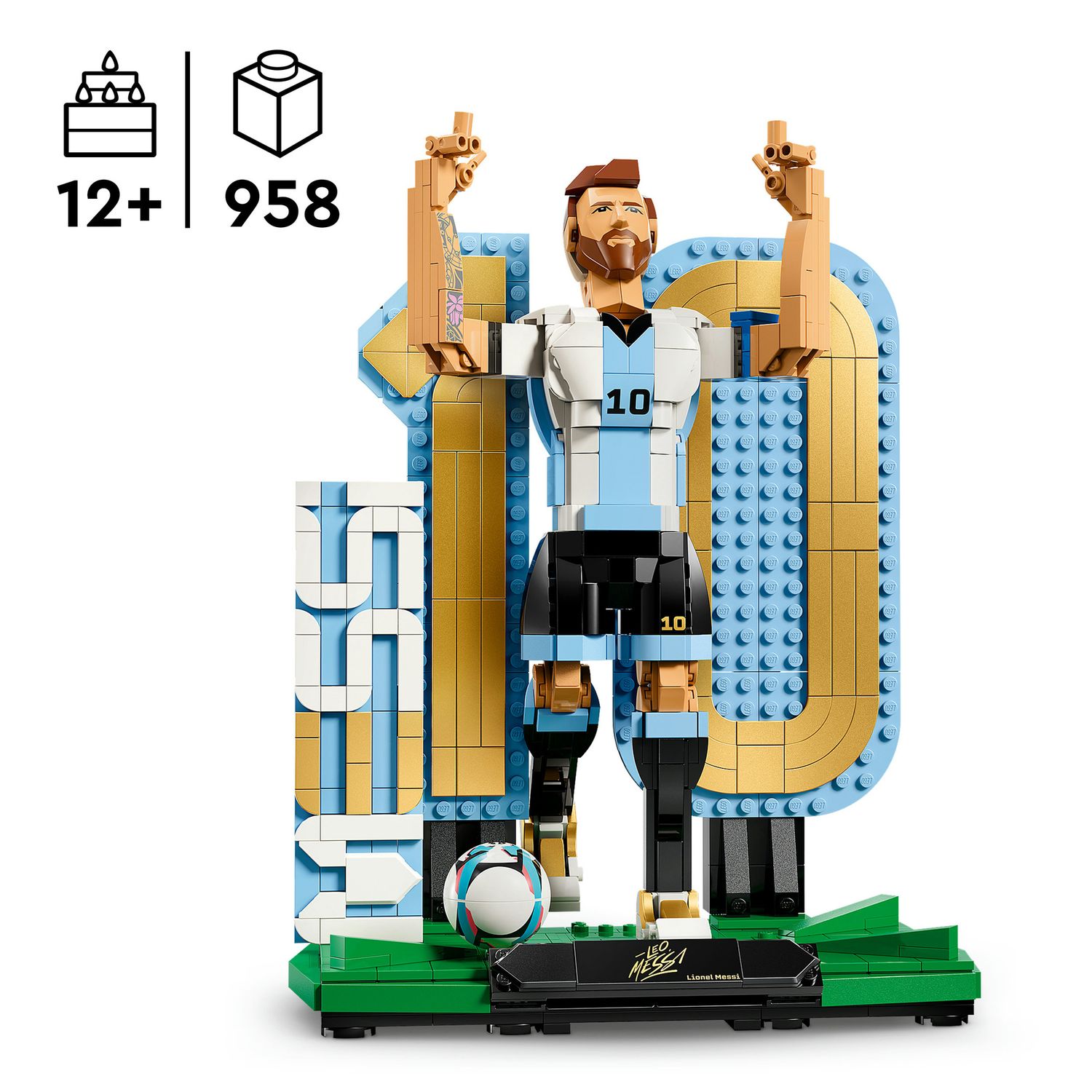 Lego editions football lionel messi – leggenda del calcio - 43015 - Lego