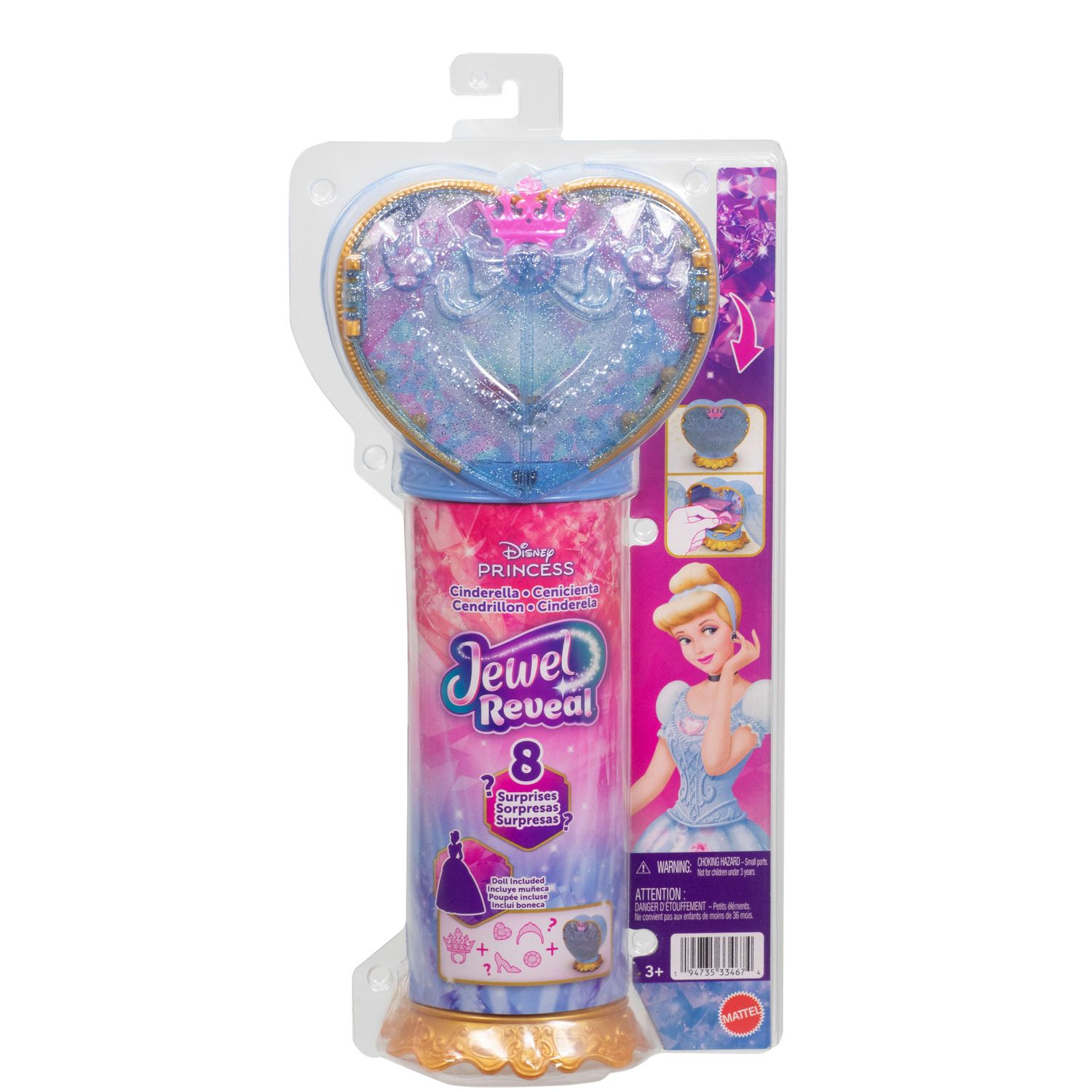 Mattel disney princess - cenerentola jewel reveal - DISNEY PRINCESS, MATTEL