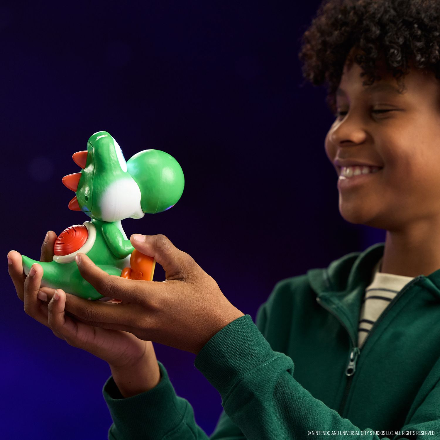 Yoshi uovo interattivo super mario galaxy action figure suoni 4+ anni - Super Mario