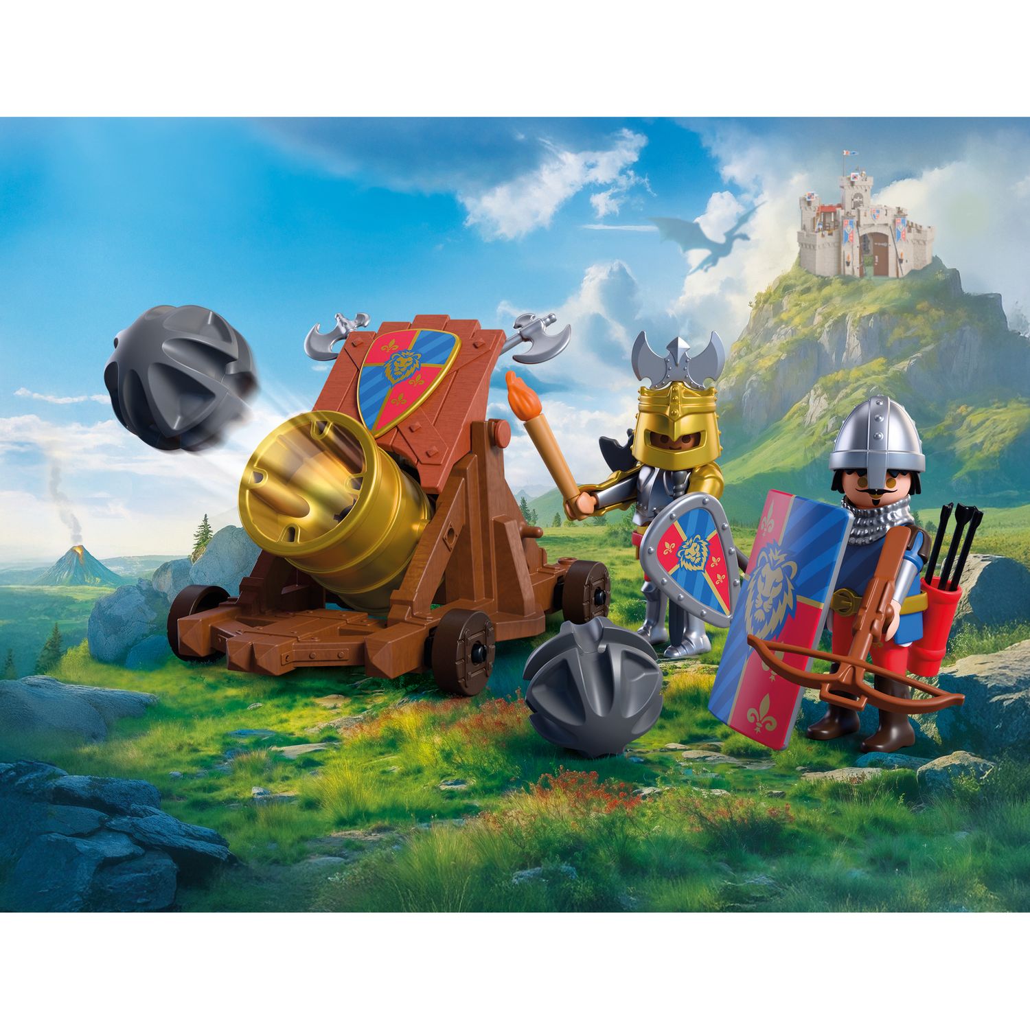 Playmobil 72115 cavalieri del leone armati - Playmobil