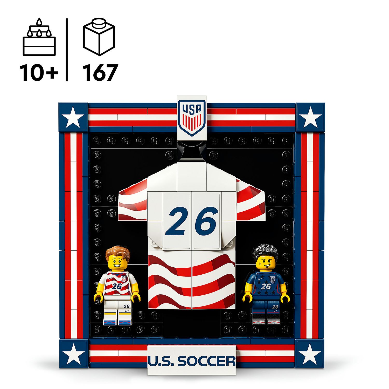 Lego editions football maglia della squadra nazionale di calcio usa 2026 - 43033 - Lego