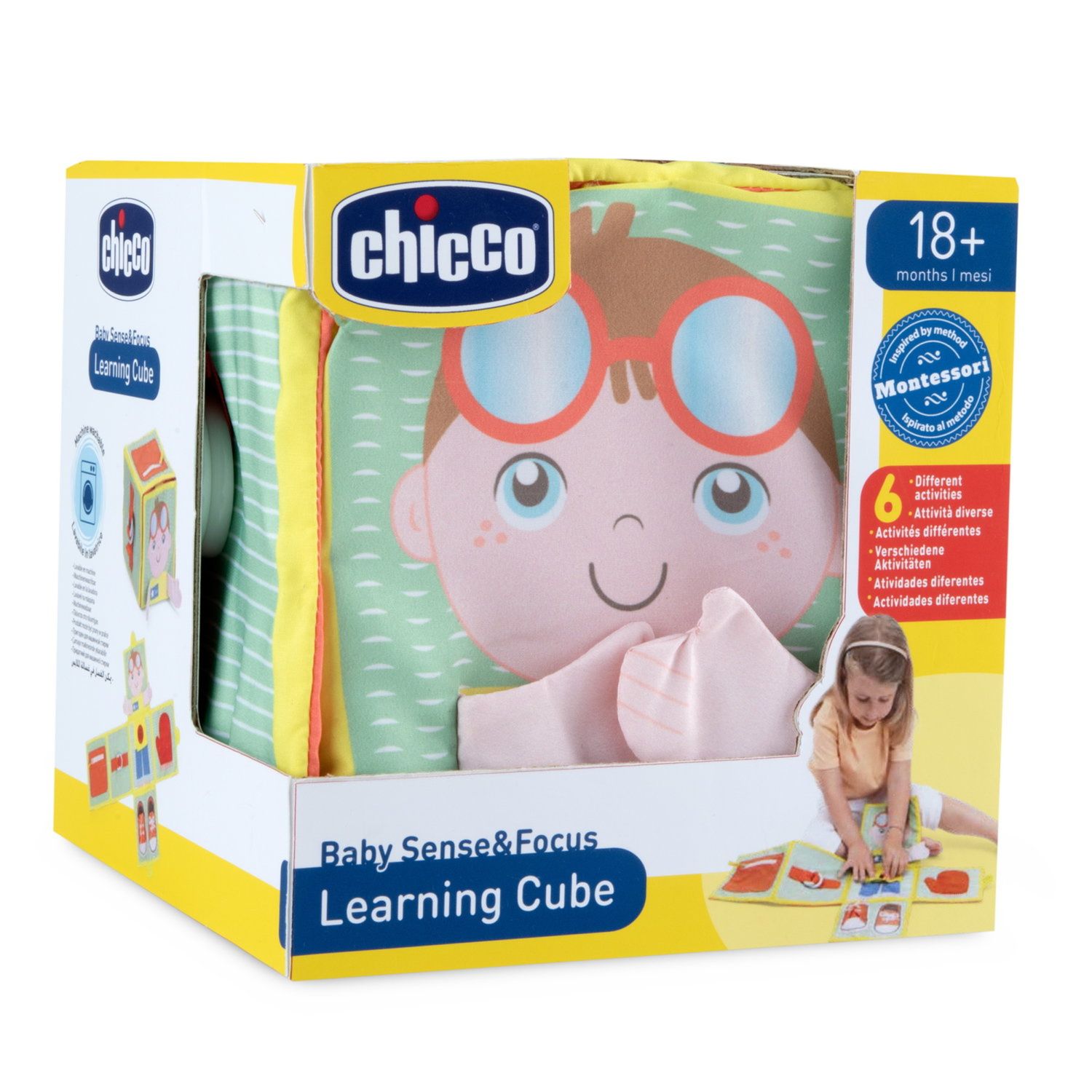 Libro cubo didattico montessori - Chicco
