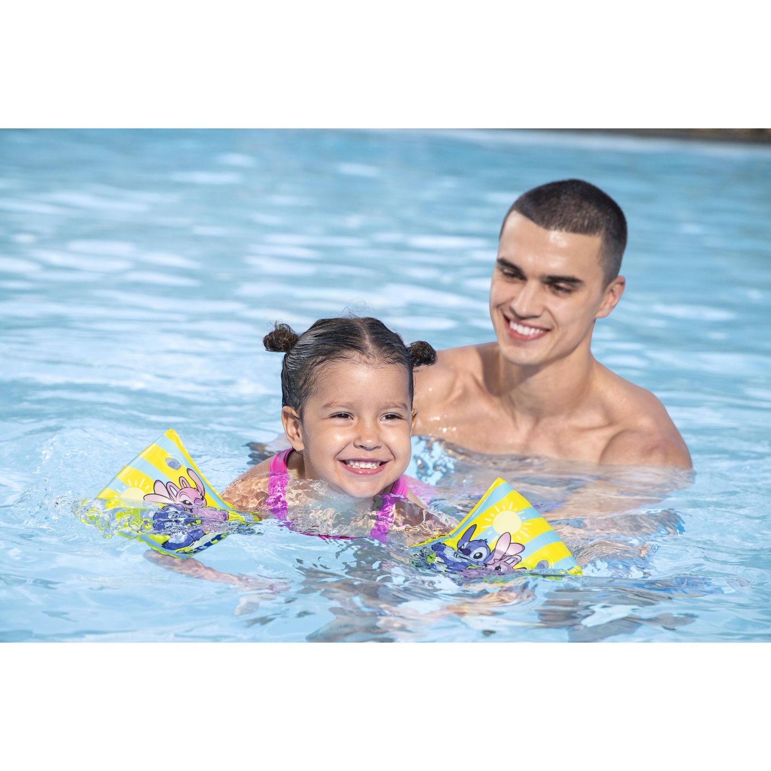 Braccioli gonfiabili con stampa tropicali 3‑6 anni disney stitch - Bestway, Disney Stitch