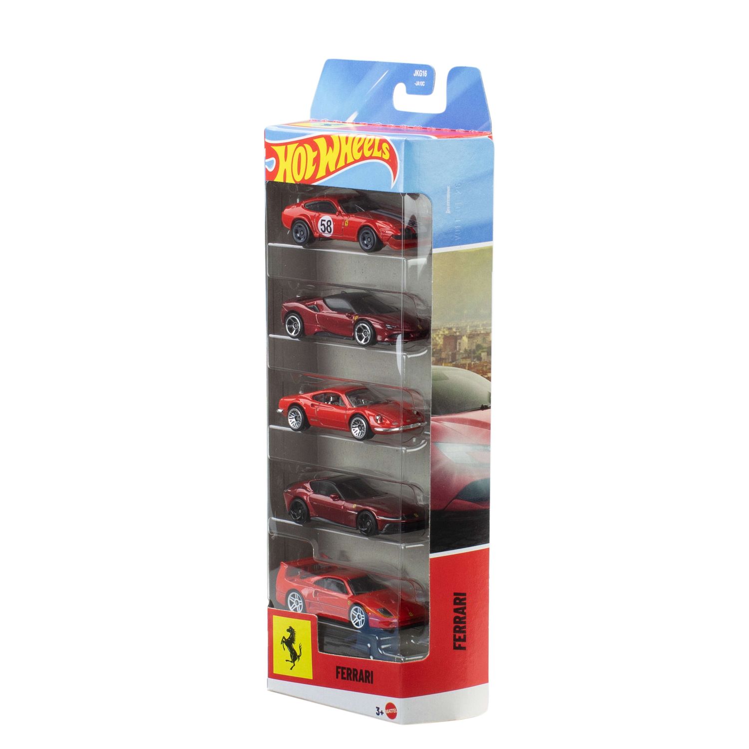 Hot wheels - set 5 veicoli ferrari - Hot Wheels