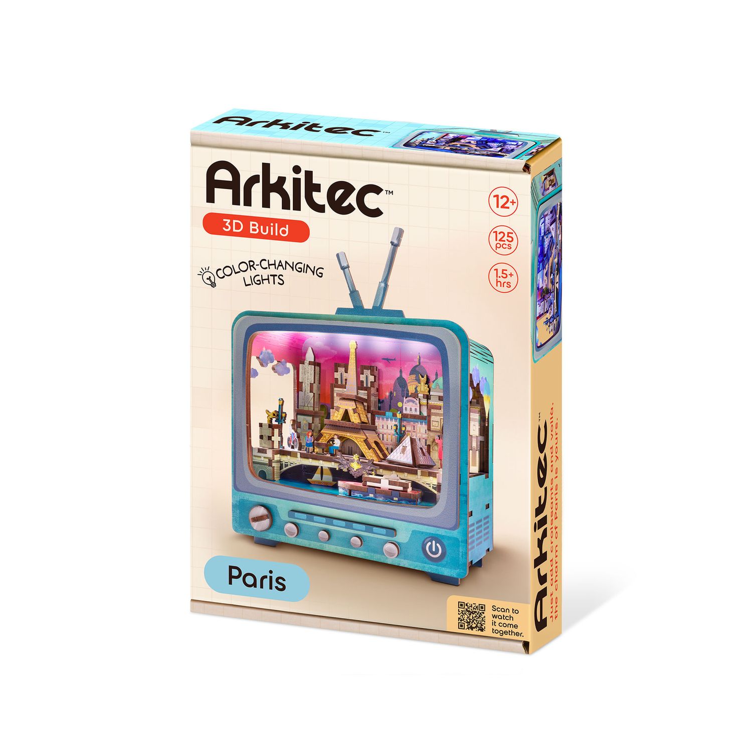 Arkitec - cityscape paris puzzle 125 pz. - NO BRAND