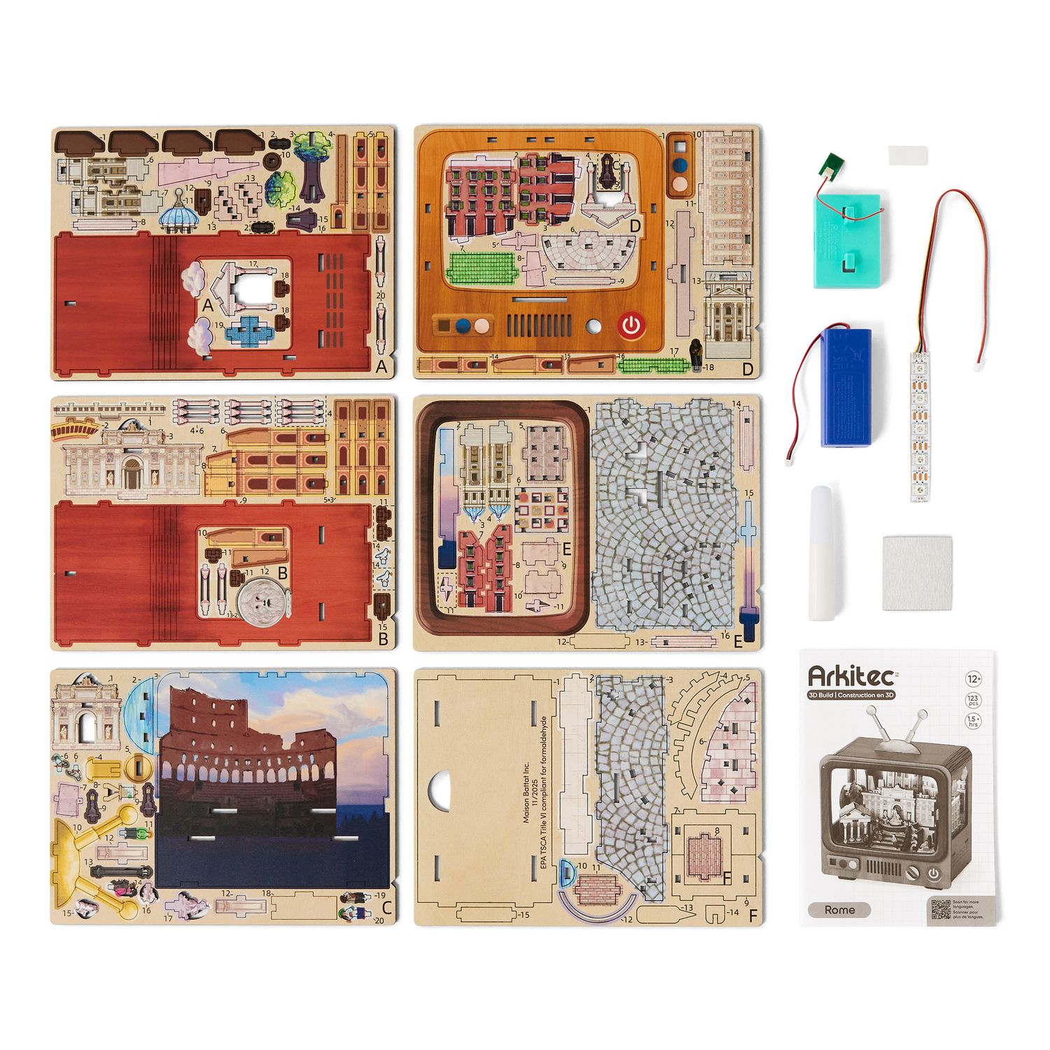 Arkitec - cityscape rome puzzle 123 pz. - NO BRAND