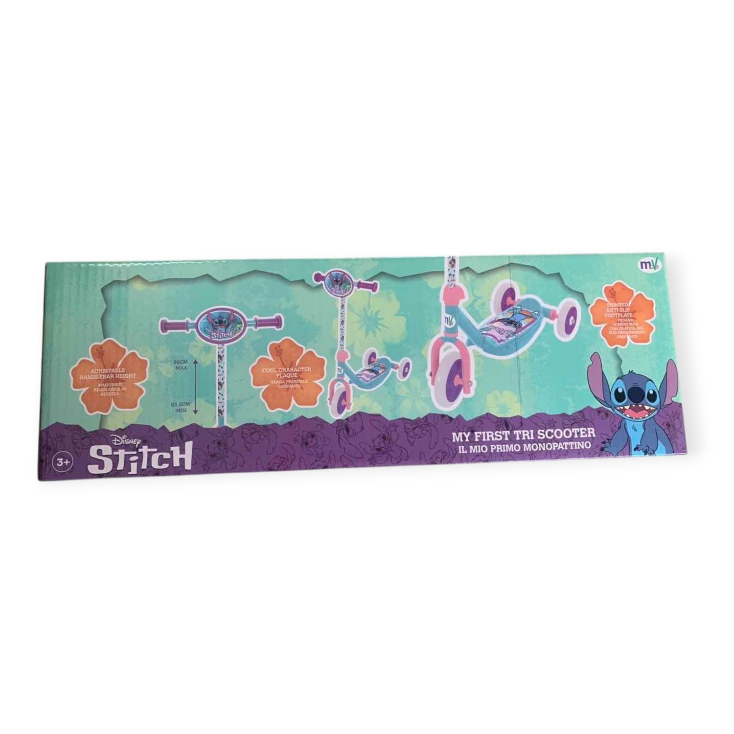 Monopattino a 3 ruote stitch con pedana antiscivolo - Disney Stitch