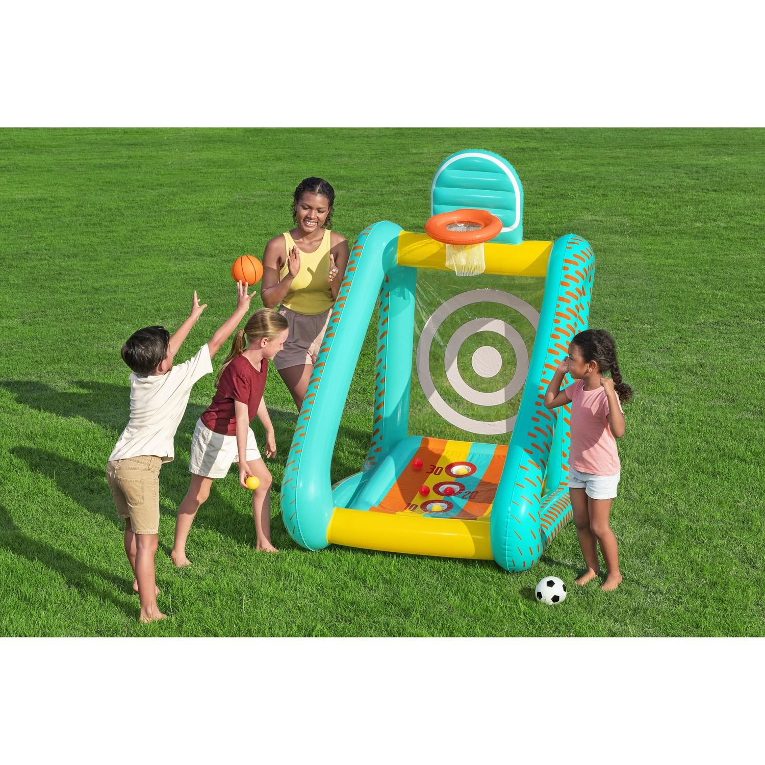 Gioco da giardino perfect aim 3 in 1 1,27 x 1,09 x 1,78 m - Bestway