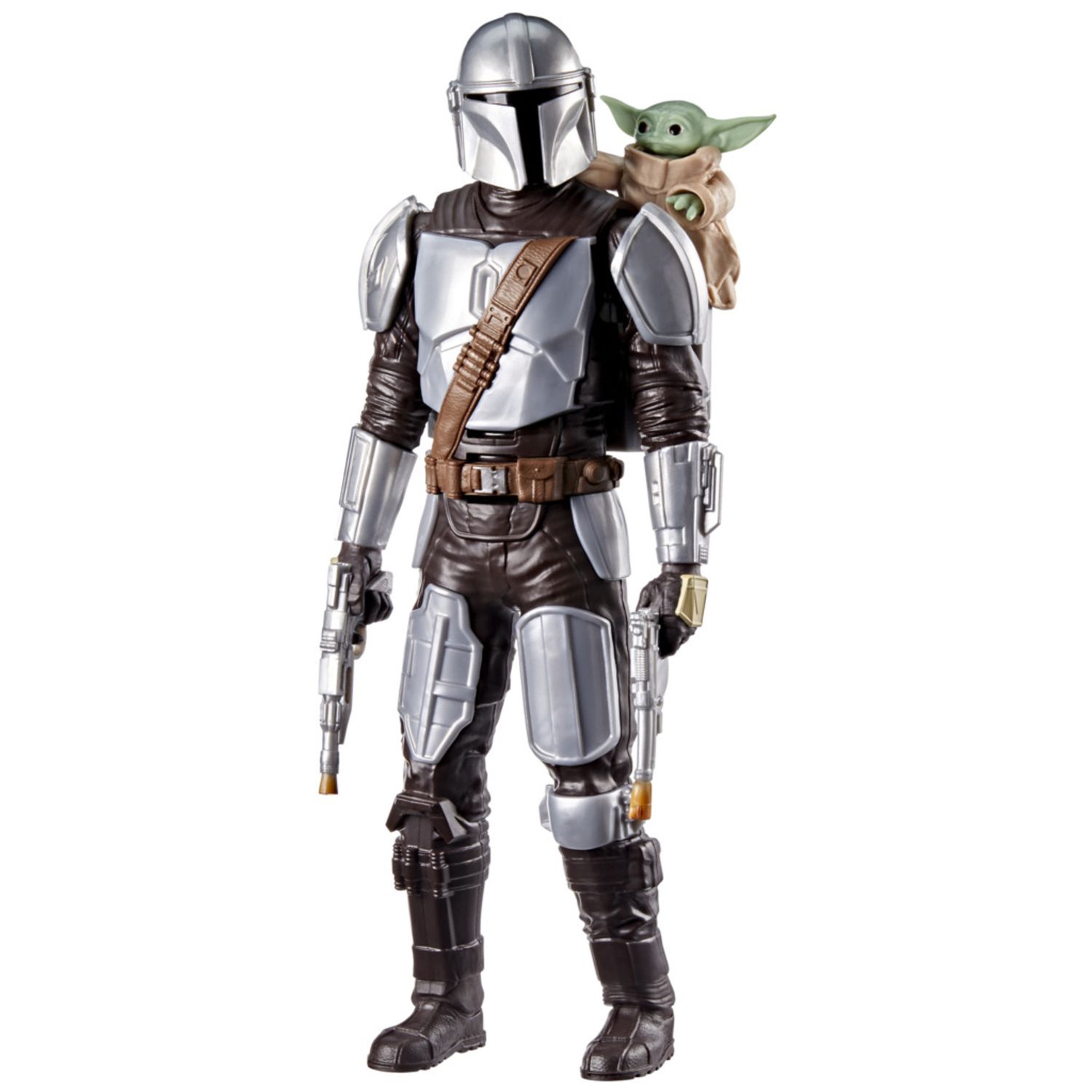 Hasbro star wars - il mandaloriano e grogu – action figure da 28 cm con effetti sonori, giocattoli interattivi per bambini e bambine dai 4 anni in su - Star Wars