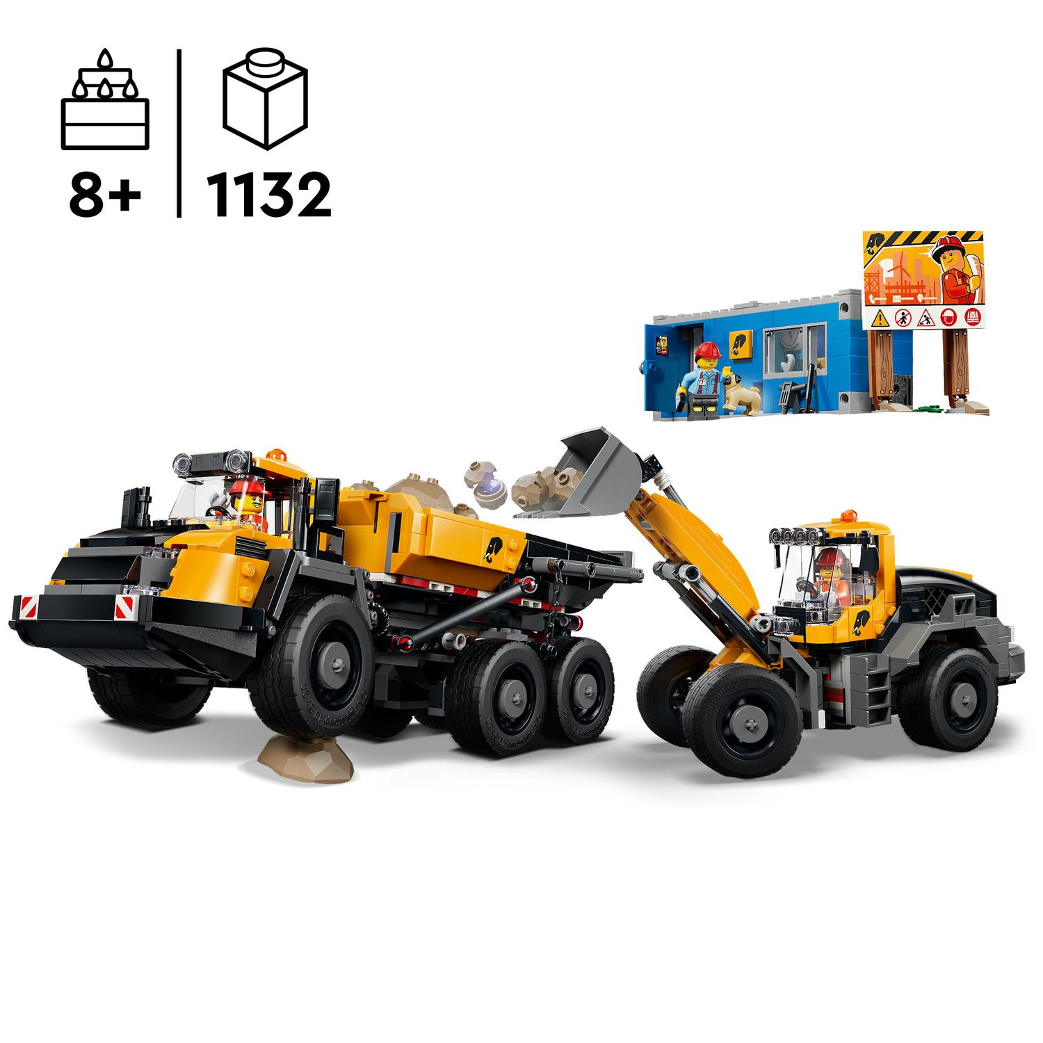 Lego city camion ribaltabile e pala meccanica - 60494 - Lego