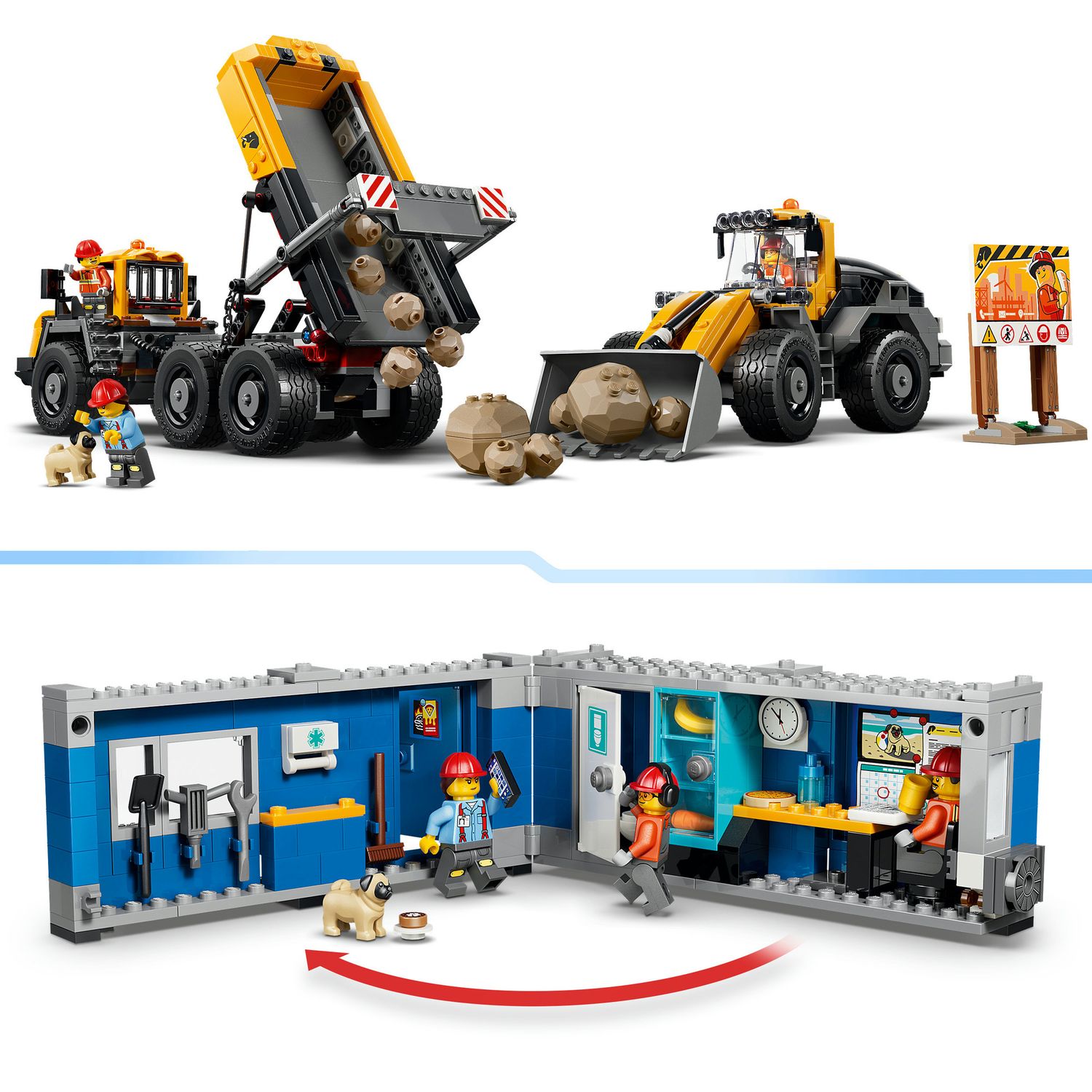 Lego city camion ribaltabile e pala meccanica - 60494 - Lego