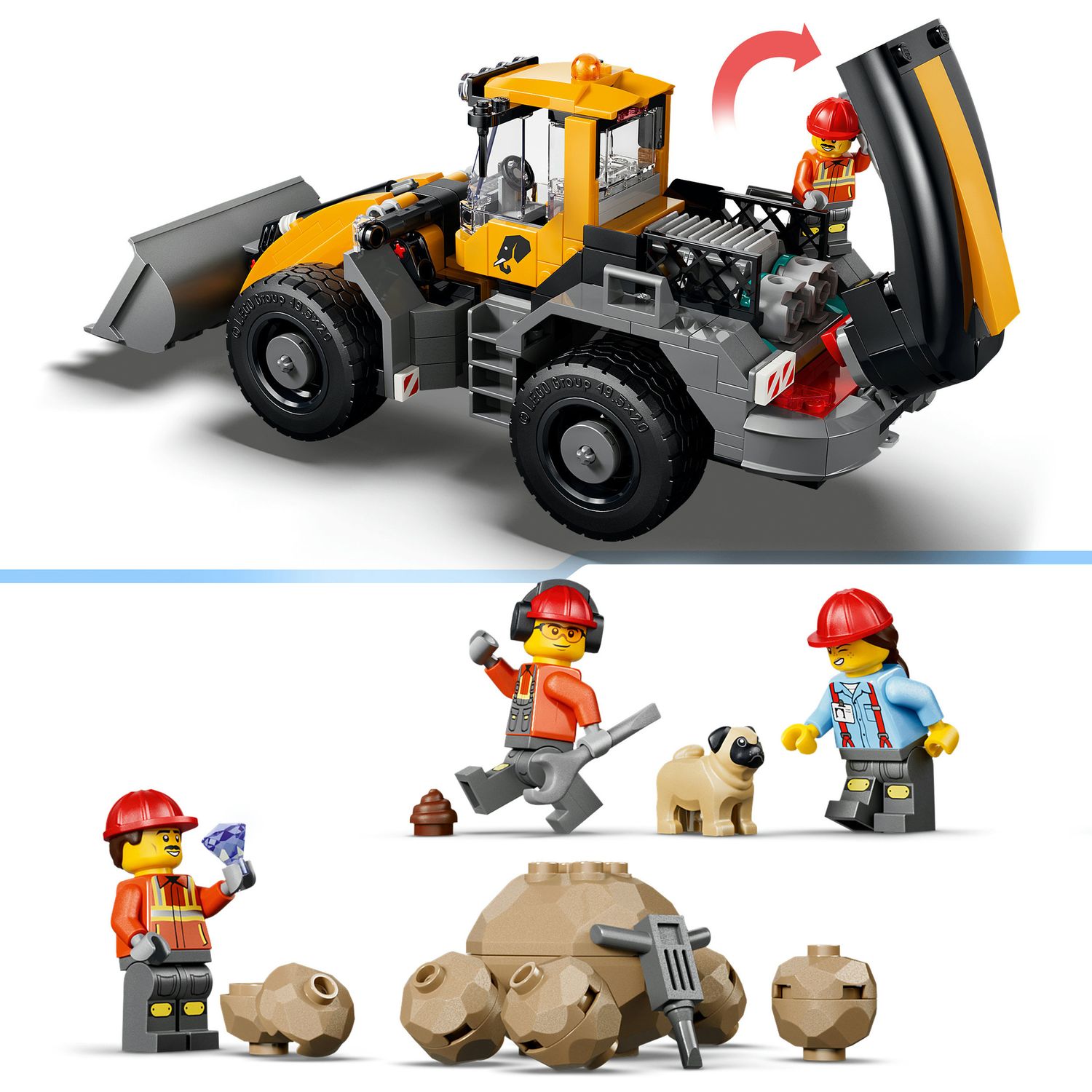 Lego city camion ribaltabile e pala meccanica - 60494 - Lego