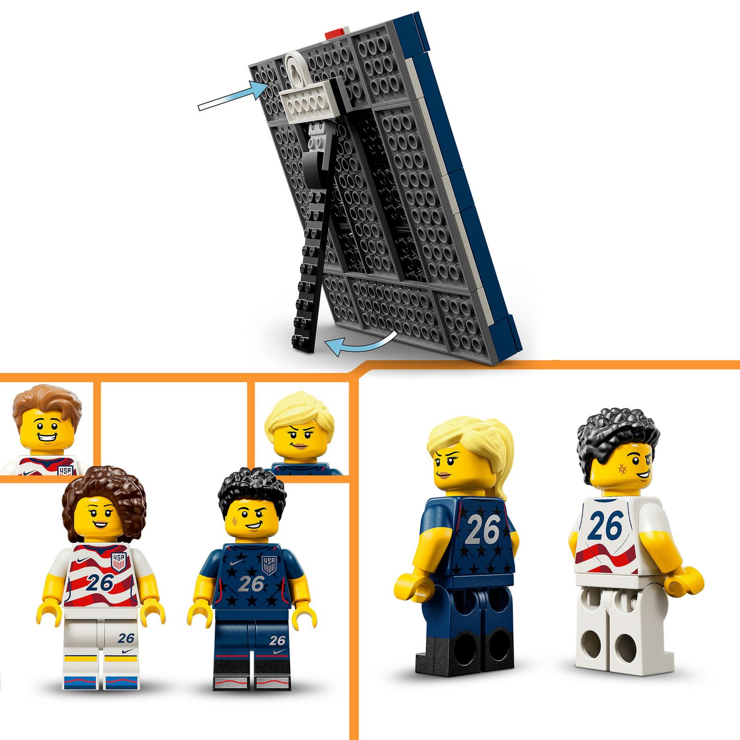 Lego editions football maglia della squadra nazionale di calcio usa 2026 - 43033 - Lego