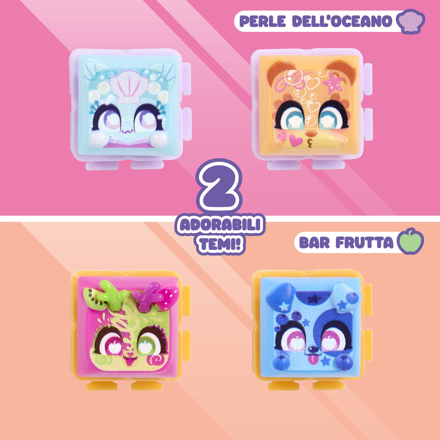 Clickeez multipack serie 2 –  keycap trasformabile con portachiavi – fidget toy sensoriale con effetto asmr gioco collezionabile da 6 anni - NO BRAND