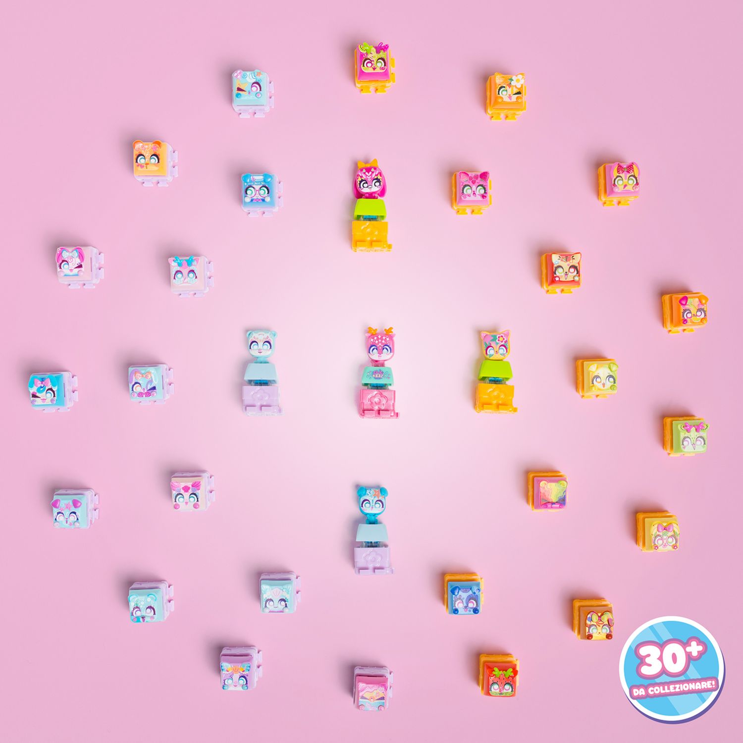 Clickeez multipack serie 2 –  keycap trasformabile con portachiavi – fidget toy sensoriale con effetto asmr gioco collezionabile da 6 anni - NO BRAND