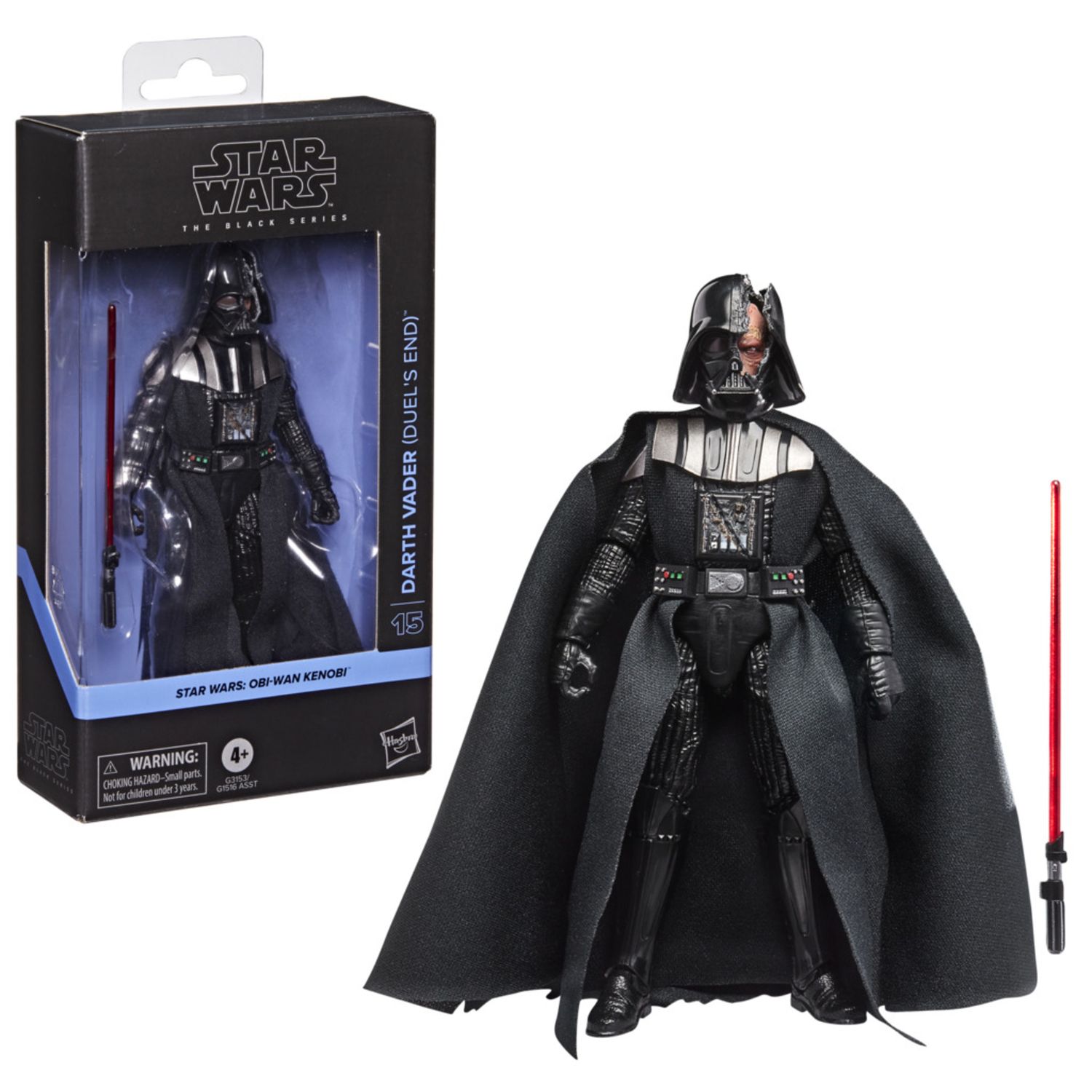 Hasbro star wars the black series, darth vader (fine del duello) – action figure collezionabile da 15 cm, ispirata alla serie obi-wan kenobi - Star Wars