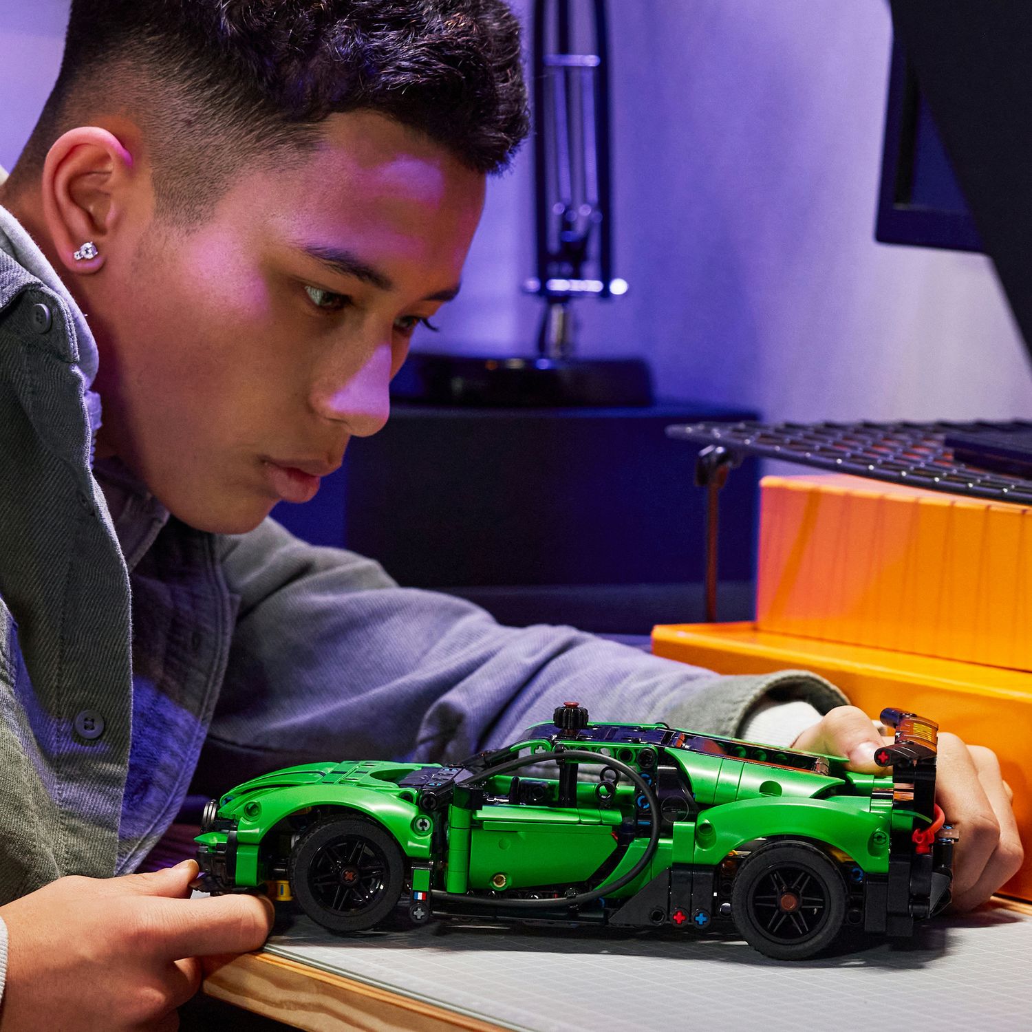 Lego technic hypercar bugatti chiron pur sport verde - 42241 - LEGO TECHNIC, Lego