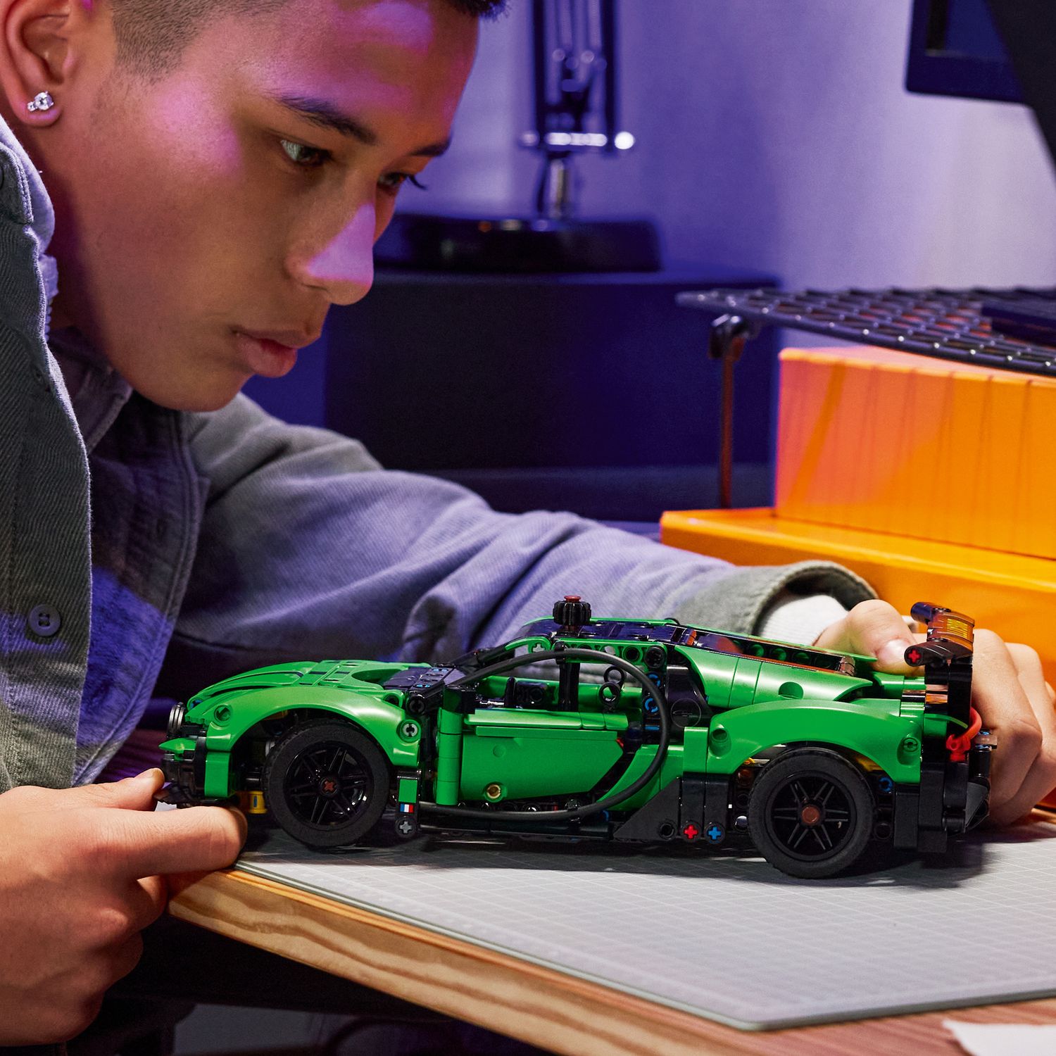 Lego technic hypercar bugatti chiron pur sport verde - 42241 - LEGO TECHNIC, Lego