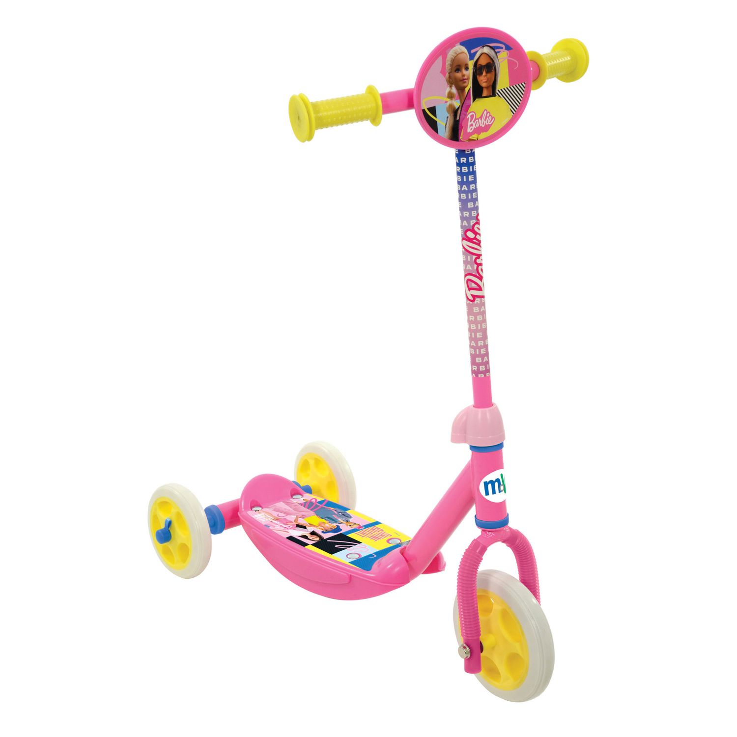 Monopattino a 3 ruote barbie con pedana antiscivolo - Barbie