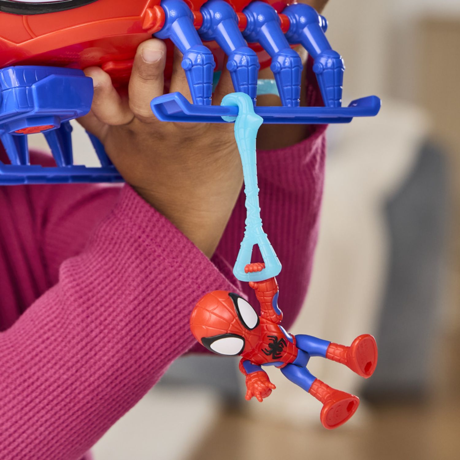 Spidey e i suoi fantastici amici, spidey team con elicottero – action figure da 7,6 cm e veicolo - SPIDEY