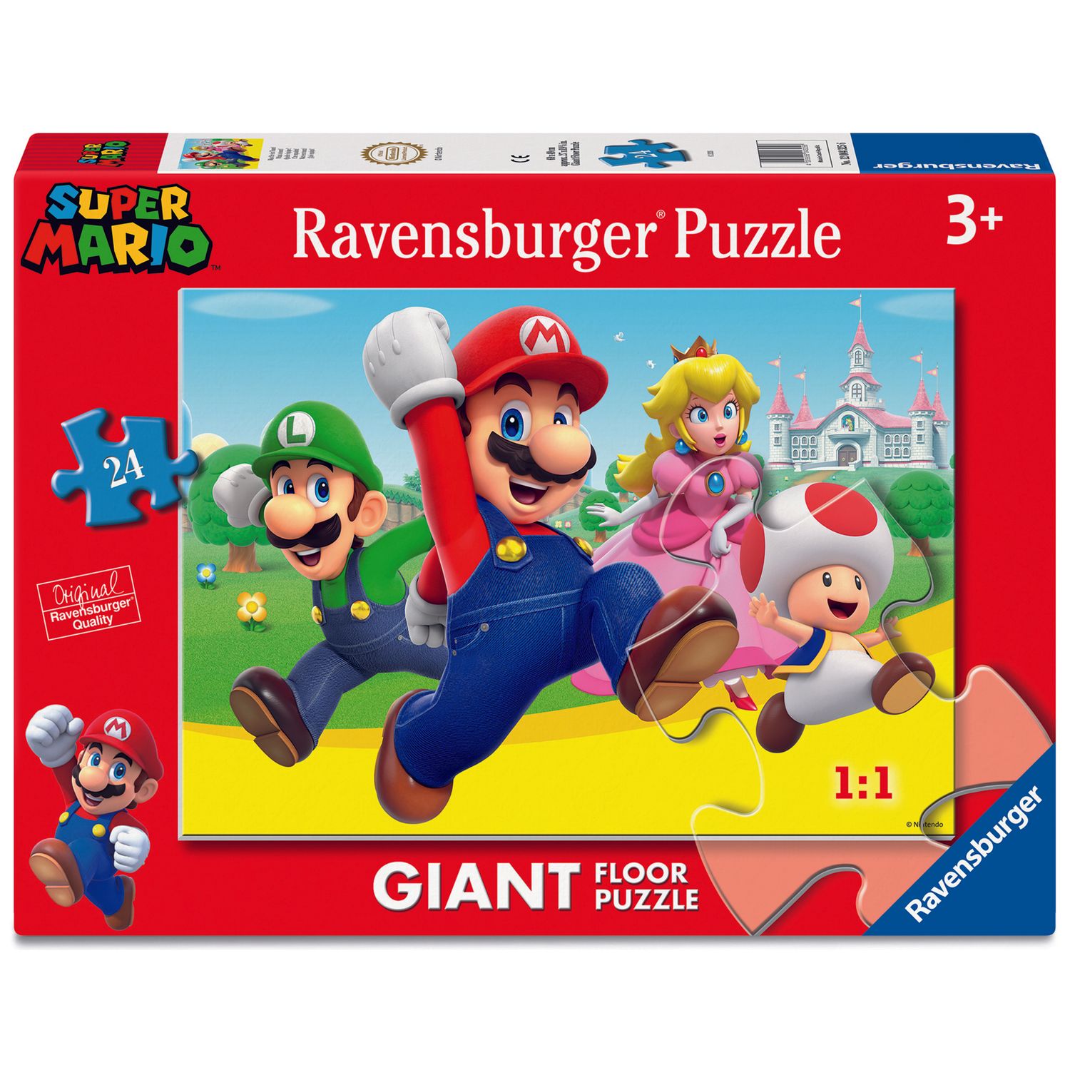 Ravensburger - super mario 24 pezzi, puzzle 3 anni - RAVENSBURGER, Super Mario