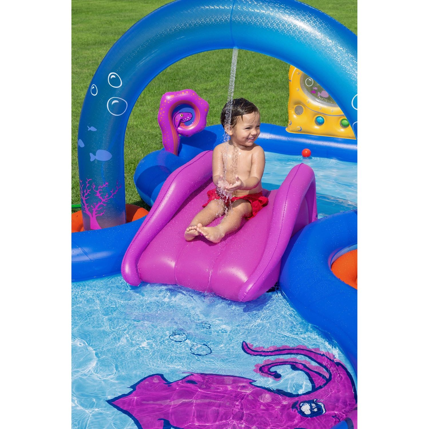 Centro giochi sea odyssey 3,30 x 1,88 m piscina scivolo abissi marini - Bestway