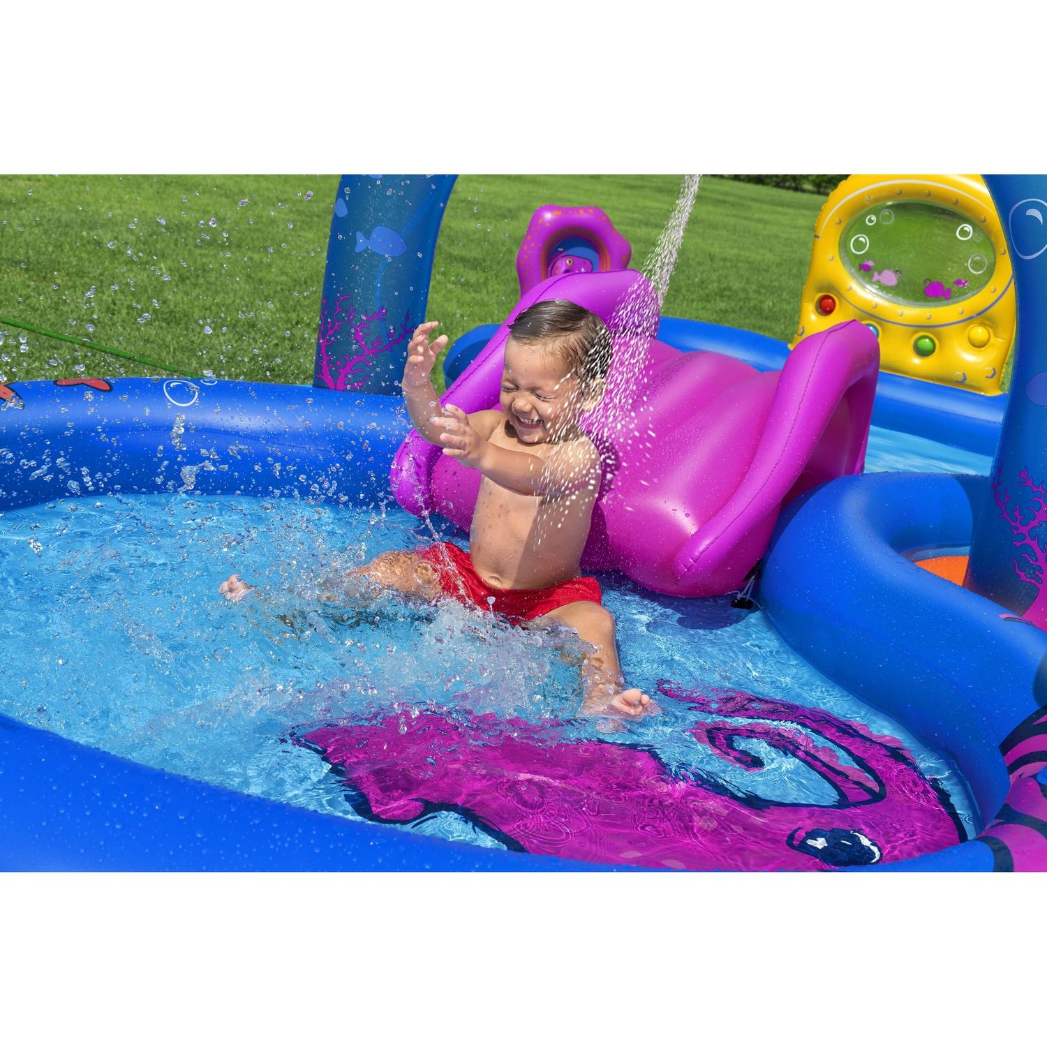 Centro giochi sea odyssey 3,30 x 1,88 m piscina scivolo abissi marini - Bestway