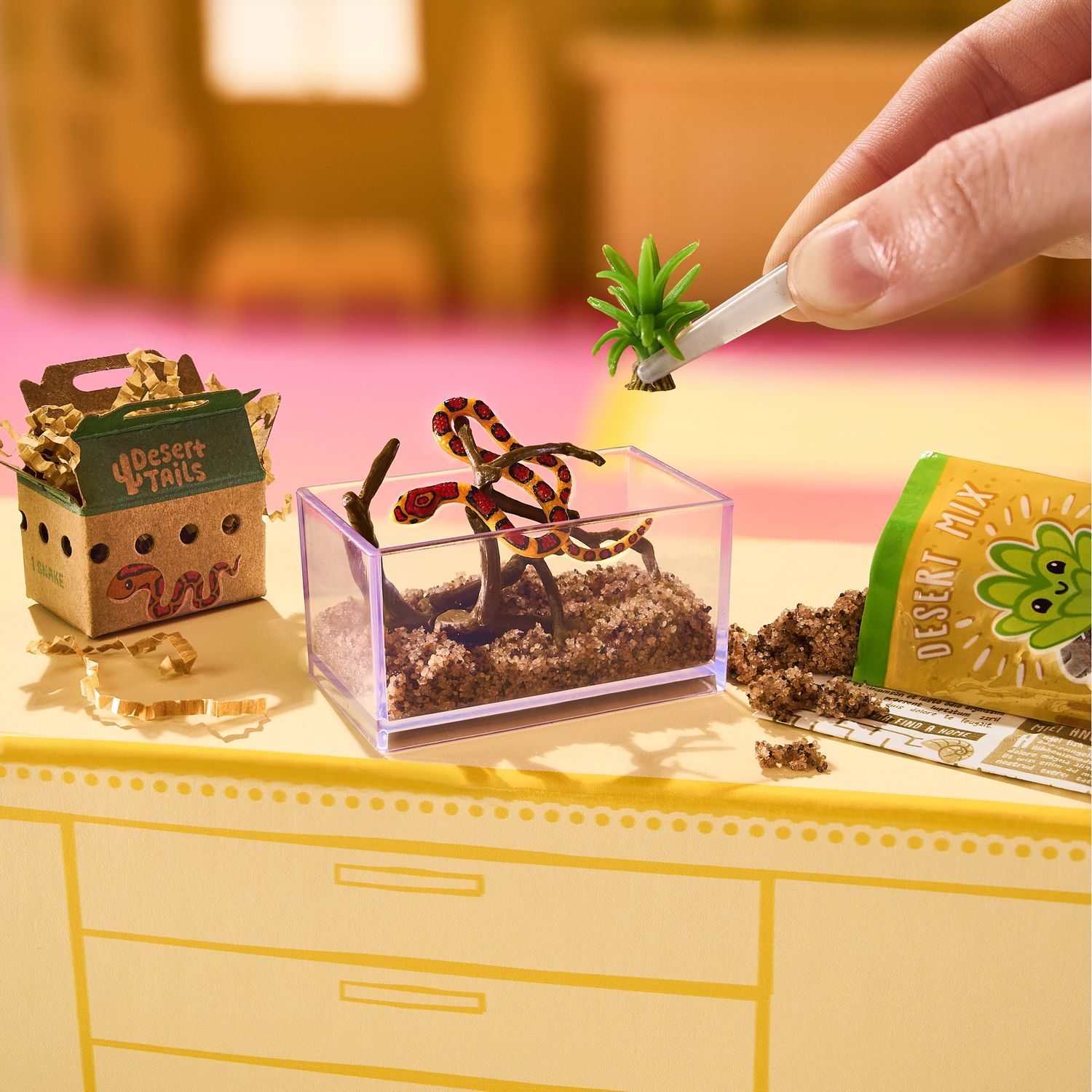 Mga's miniverse make it mini animals serie 2 - include 1 animale con accessori, mini oggetti da collezione, 8 da collezionare - MINIVERSE MGA