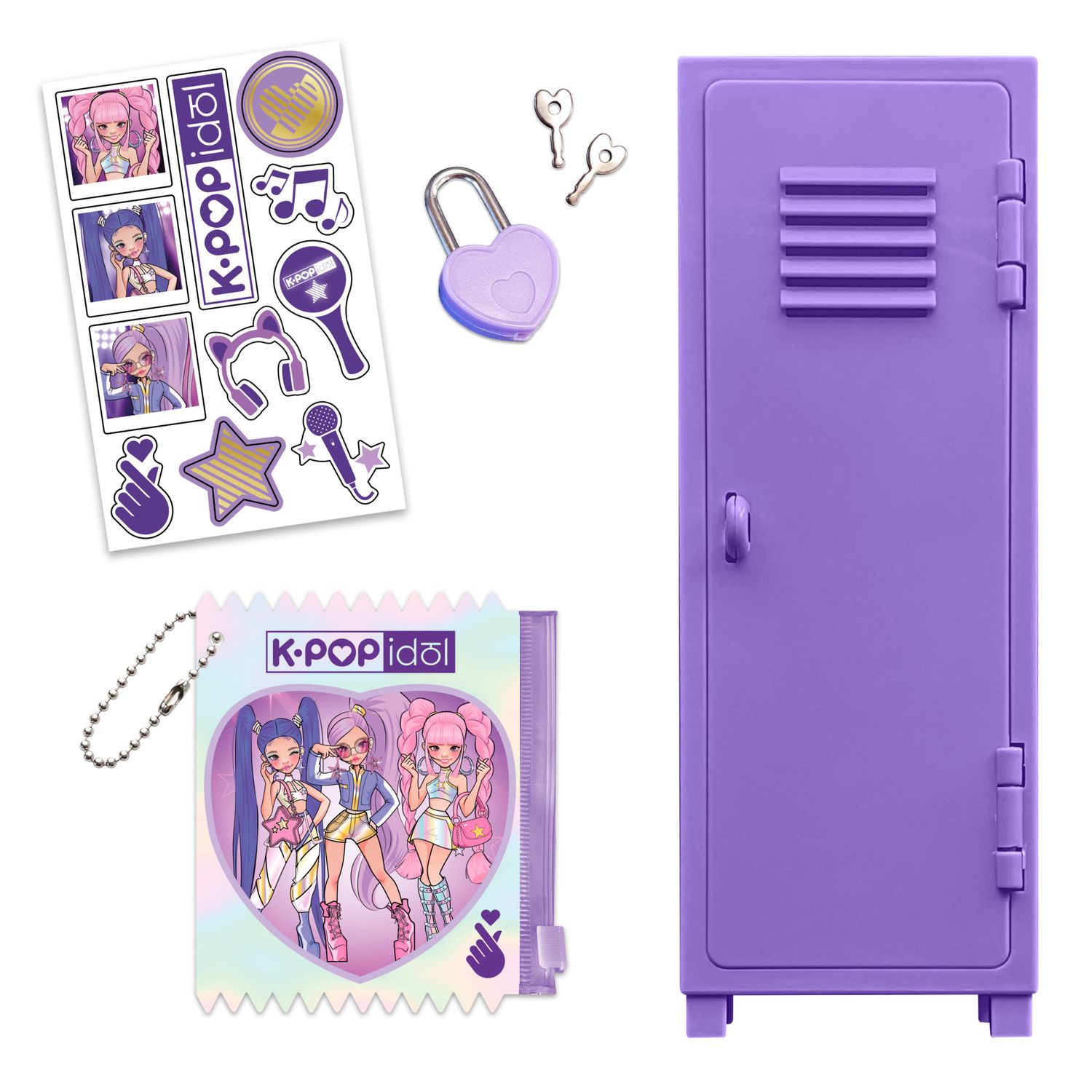K pop idol locker - con foglio di sticker incluso per decorare il tuo armadietto - NO BRAND