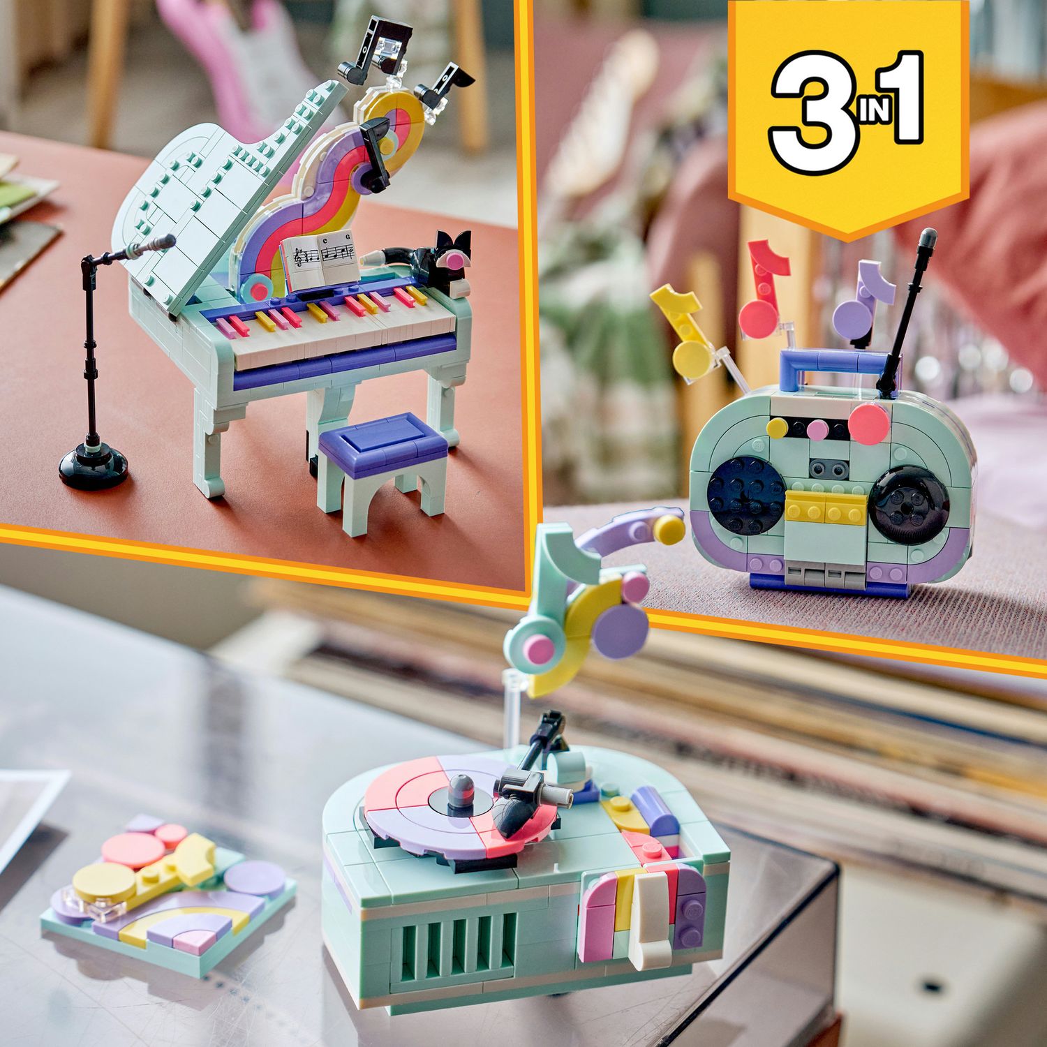 Lego creator pianoforte decorativo con gatto - 31392 - LEGO CREATOR, Lego