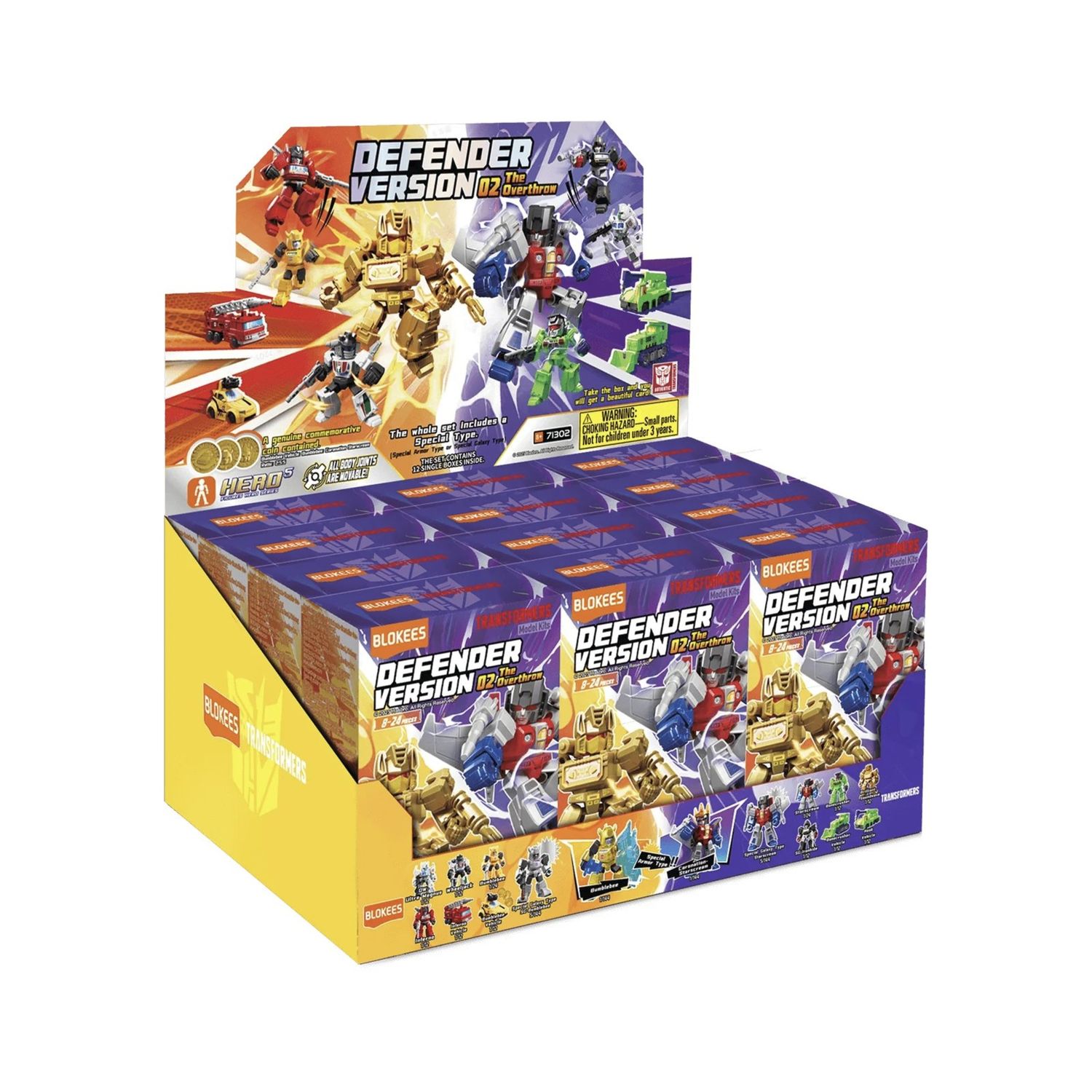 Blokees figures - transformers - defender version 02 - the overthrow - assortito - TRANSFORMER, BLOKEES