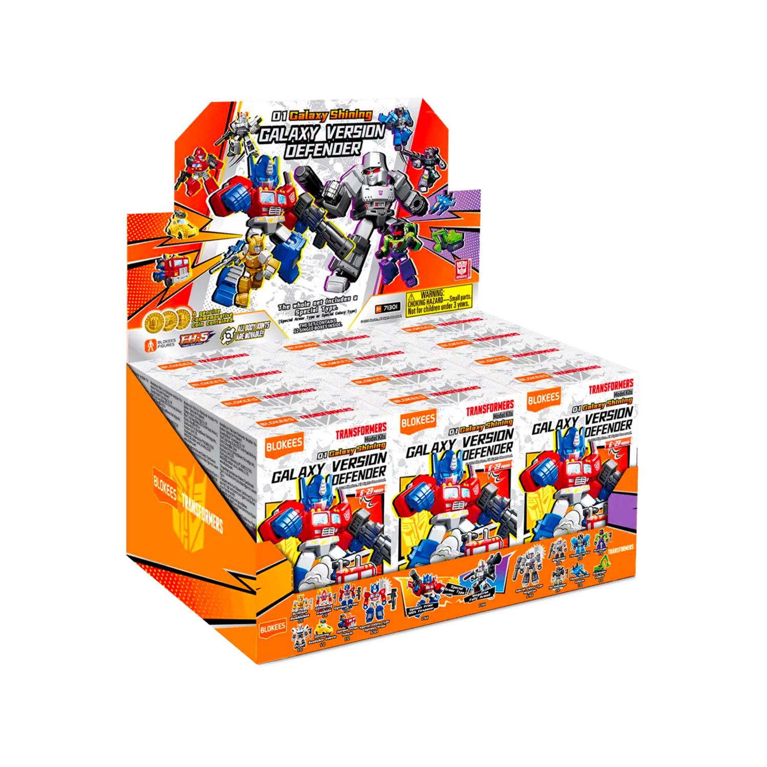 Blokees figures - transformers - defender version 01 - 44 - 51 pcs. - assortito - TRANSFORMER, BLOKEES