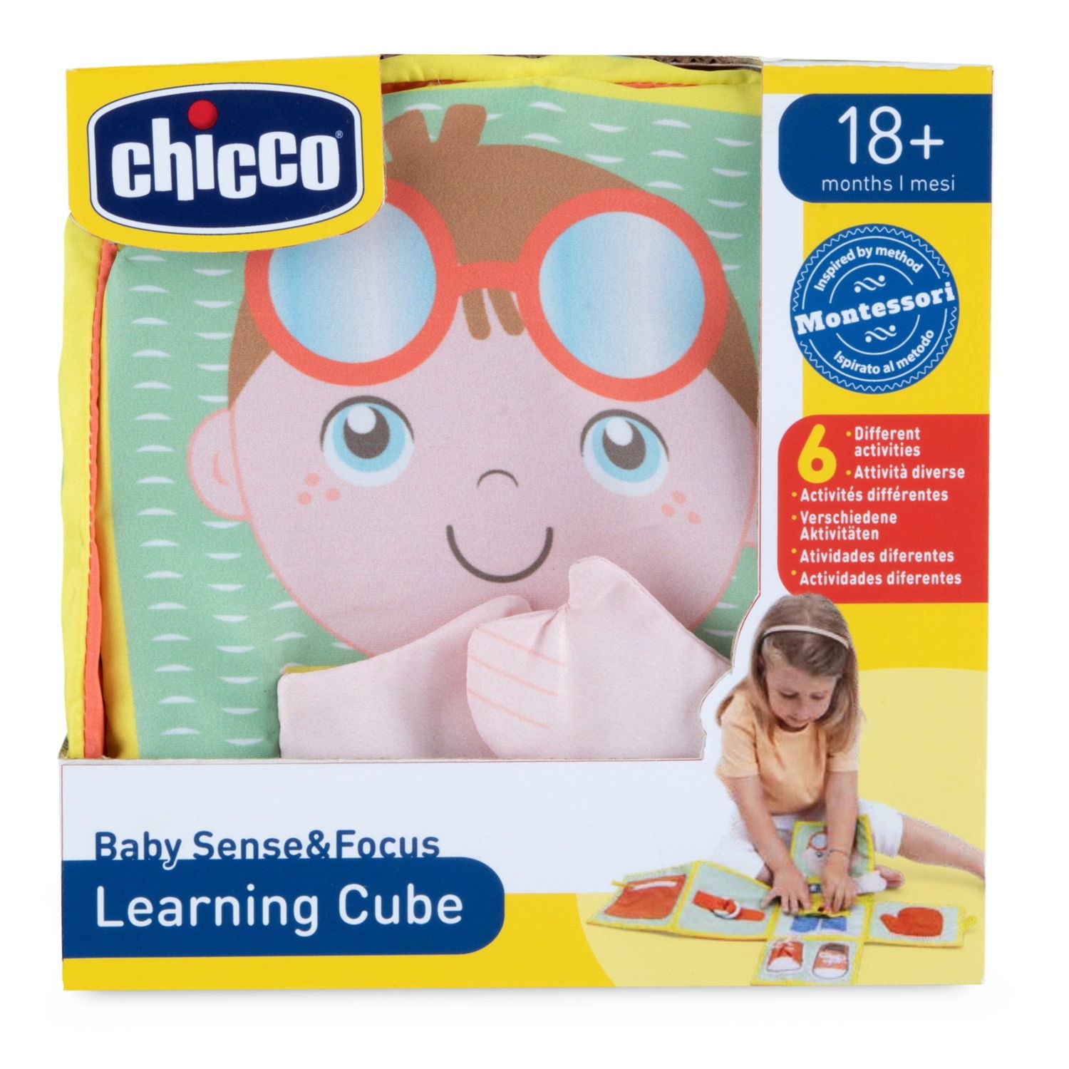 Libro cubo didattico montessori - Chicco
