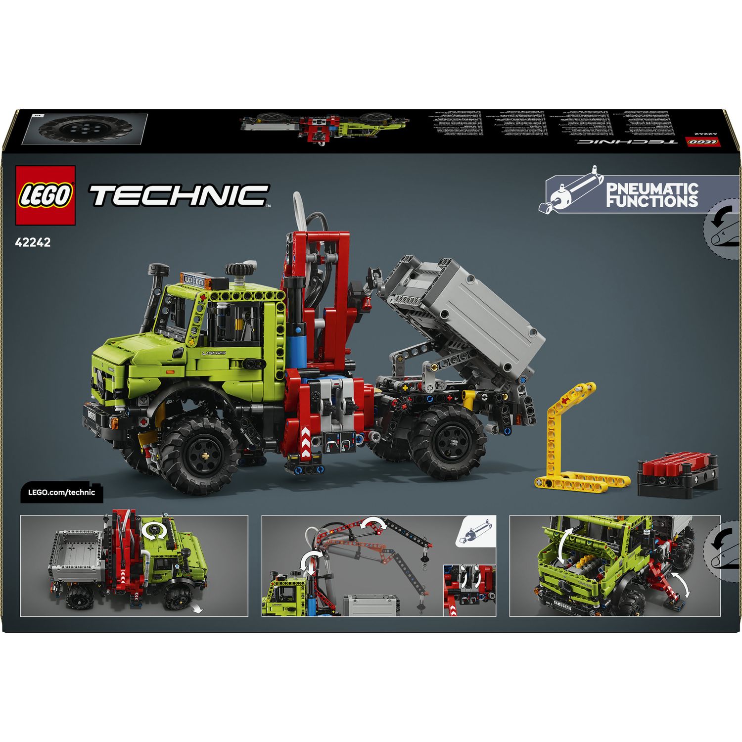 Lego technic mercedes-benz unimog u 5023 con gru - 42242 - LEGO TECHNIC, Lego