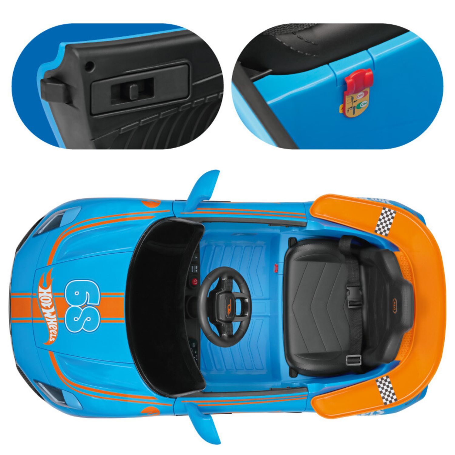 Macchina hot wheels radiocomandata auto elettrica 12v con radiocomando e luci led - Hot Wheels, Peg Perego