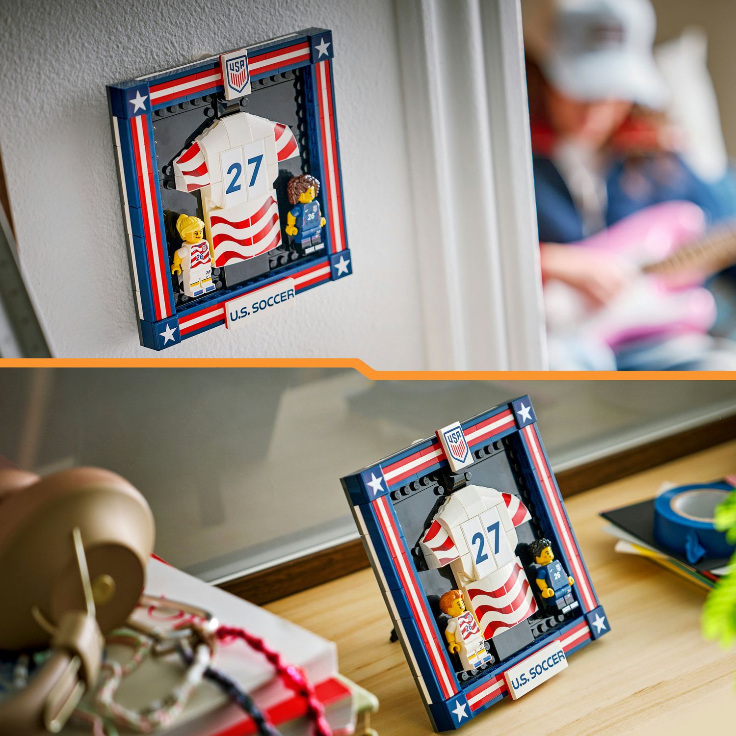 Lego editions football maglia della squadra nazionale di calcio usa 2026 - 43033 - Lego