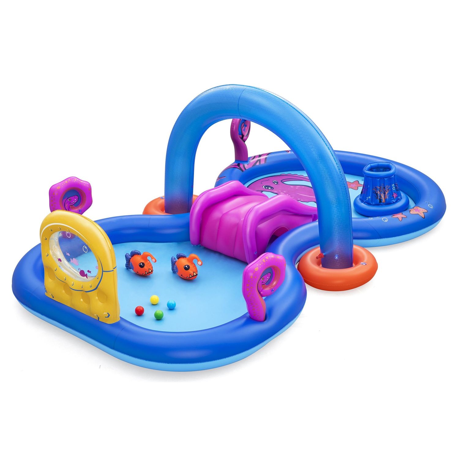 Centro giochi sea odyssey 3,30 x 1,88 m piscina scivolo abissi marini - Bestway