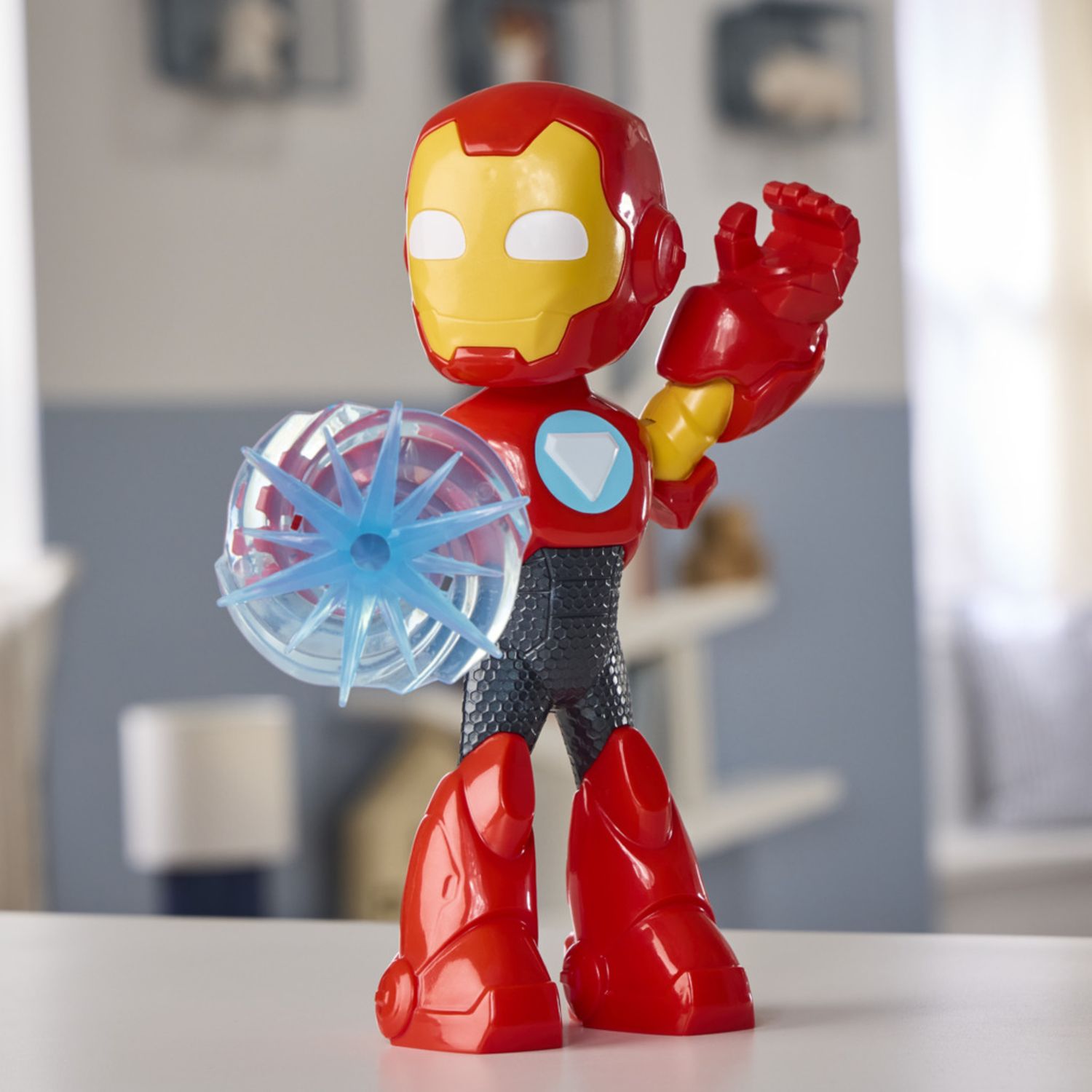 Hasbro marvel, iron man e i suoi fantastici amici, iron man –  action figure da 22,8 cm - Avengers