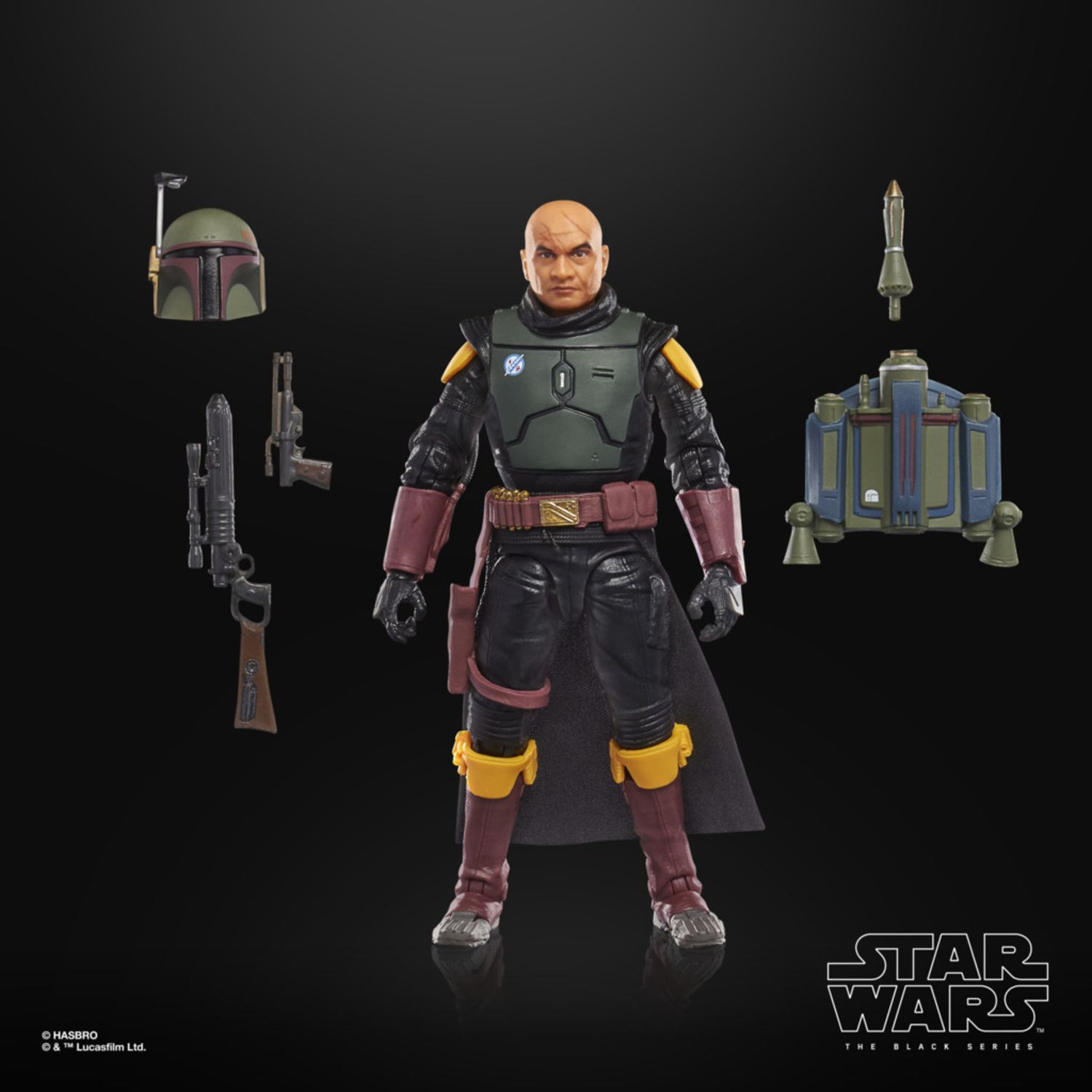 Hasbro star wars -the black series, boba fett – the book of boba fett, action figure collezionabile da 15 cm - Star Wars