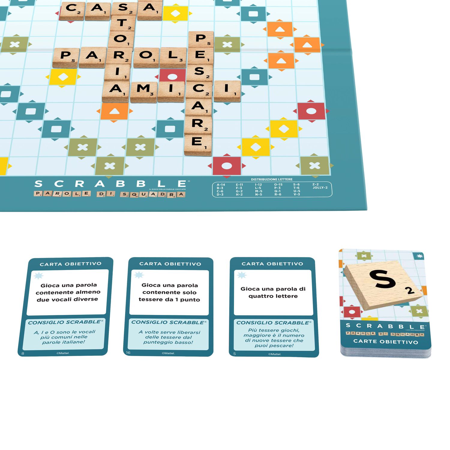 Mattel games - scrabble in legno - MATTEL, Scrabble