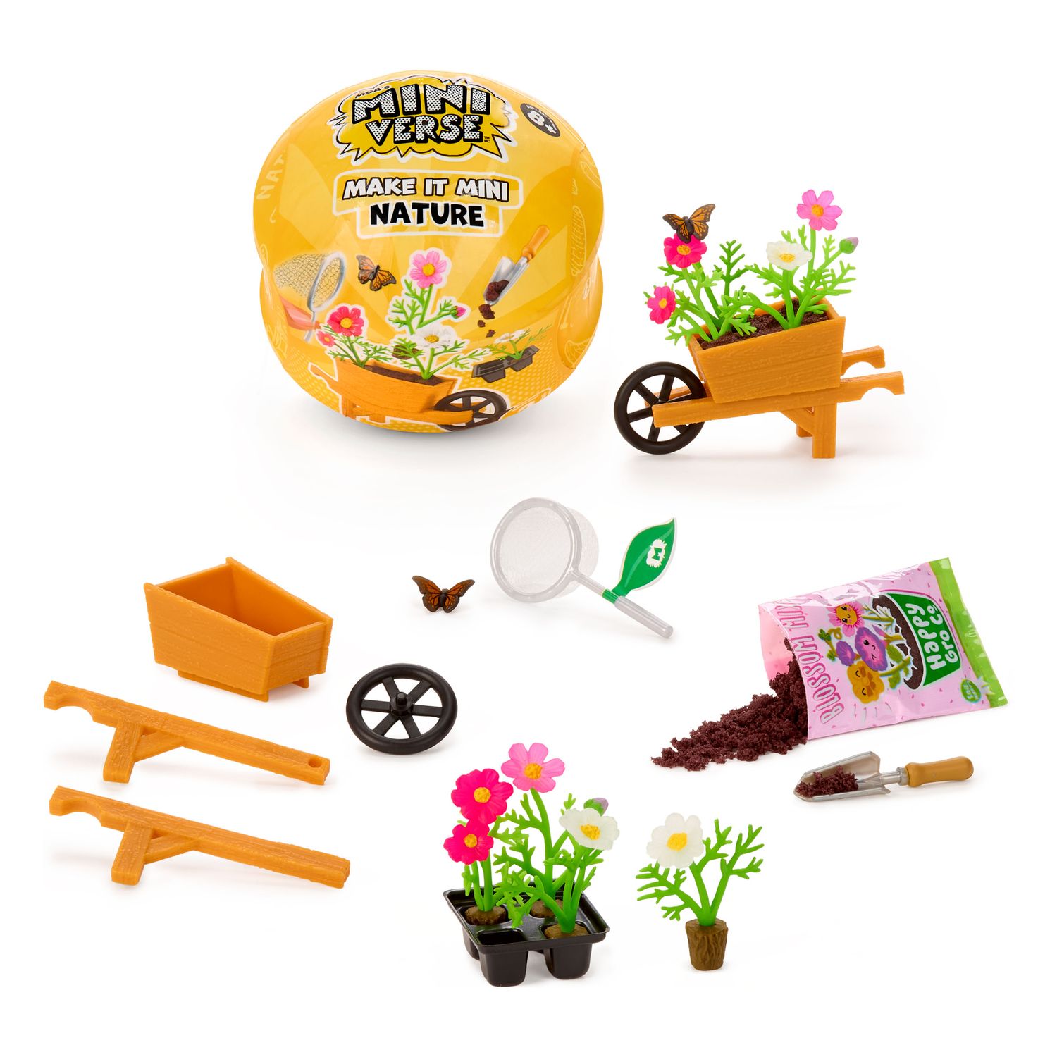 Mga's miniverse make it mini nature serie 3 - mini oggetti da collezione, artigianato fai da te, repliche di piante, fiori giocattolo - MINIVERSE MGA