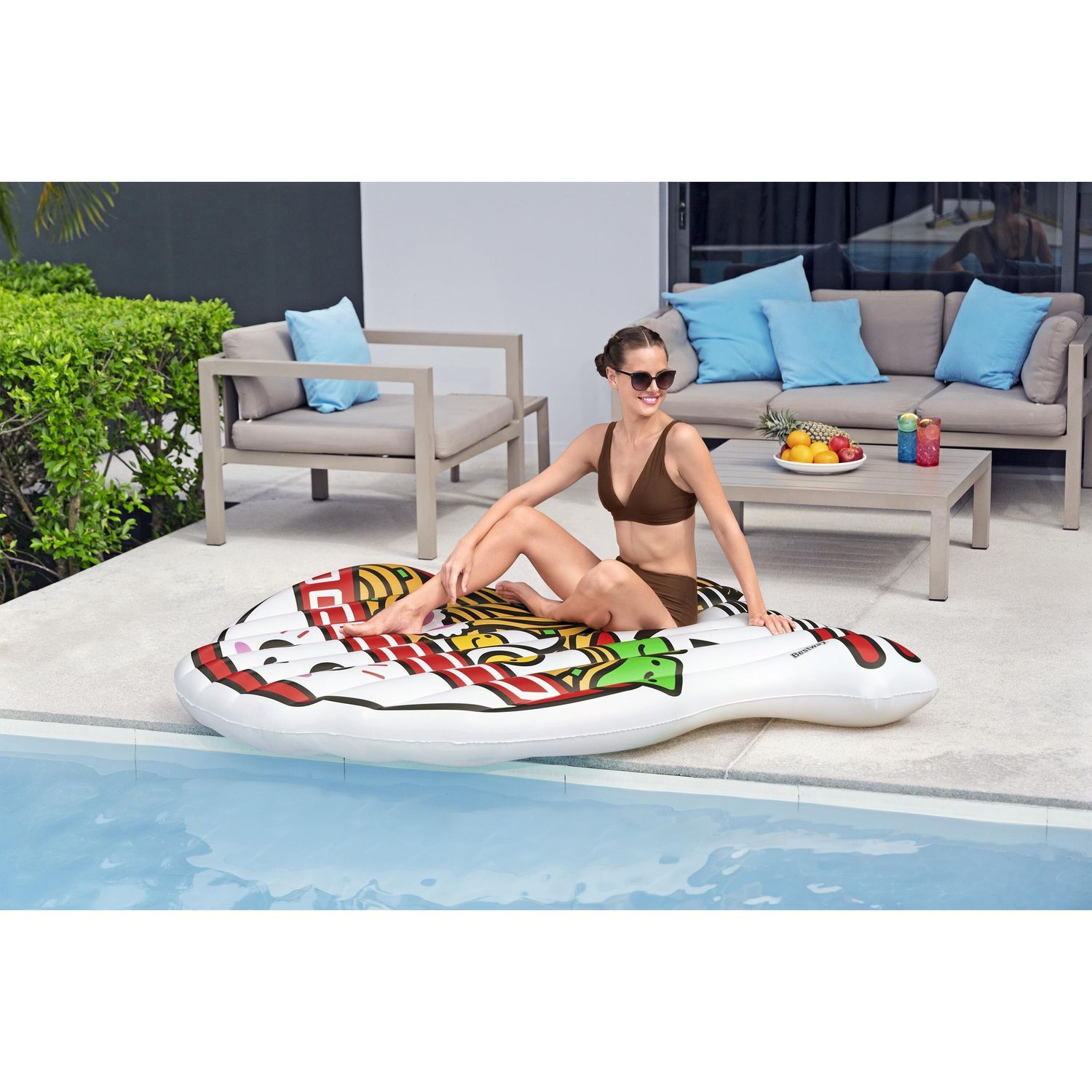 Materassino galleggiante a forma di soba 1,83 x 1,68 m - Bestway