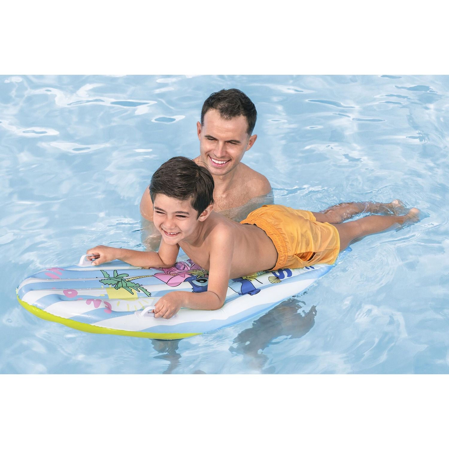 Tavola da surf gonfiabile surf rider 1,14 x 46 cm con stitch - Bestway, Disney Stitch