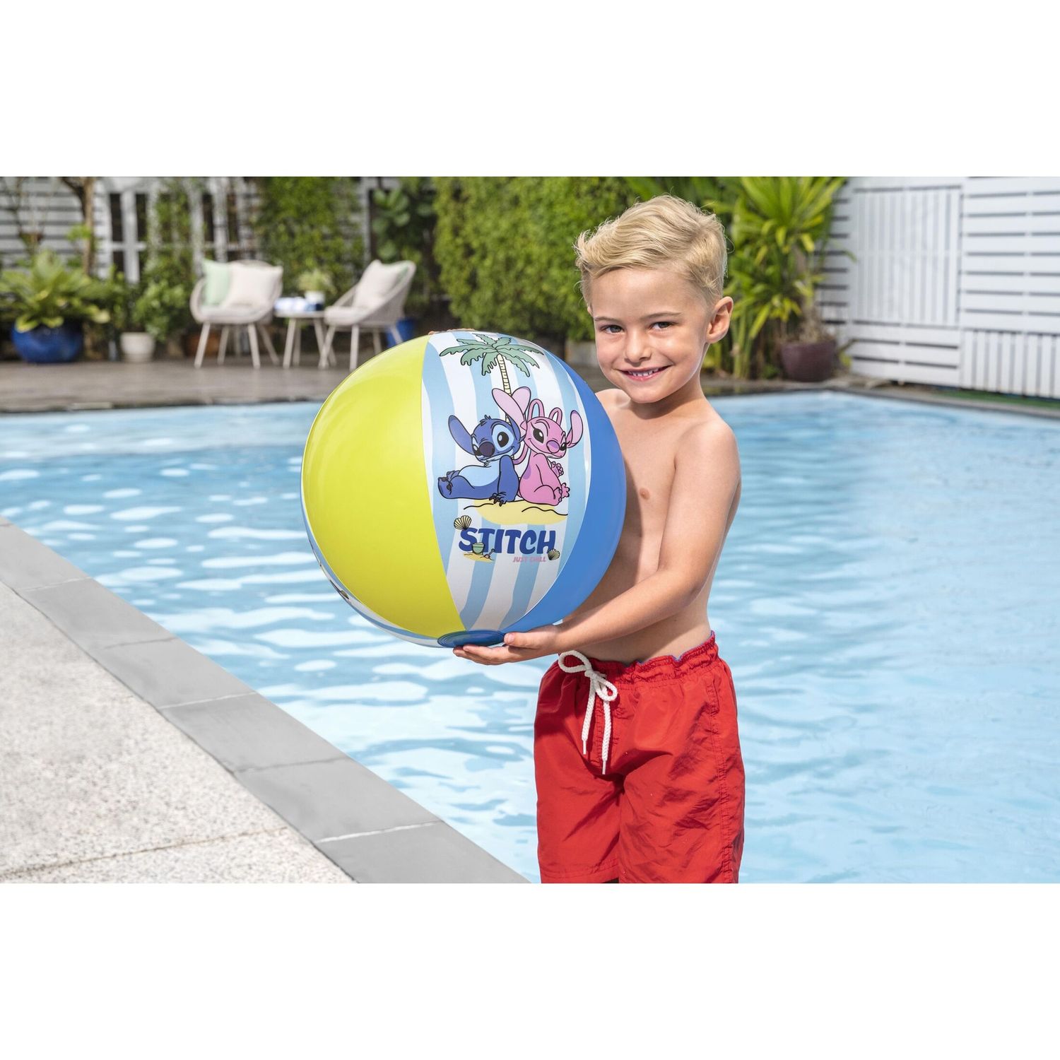 Pallone da spiaggia da 20"/51cm  disney stitch - assortito - Bestway, Disney Stitch