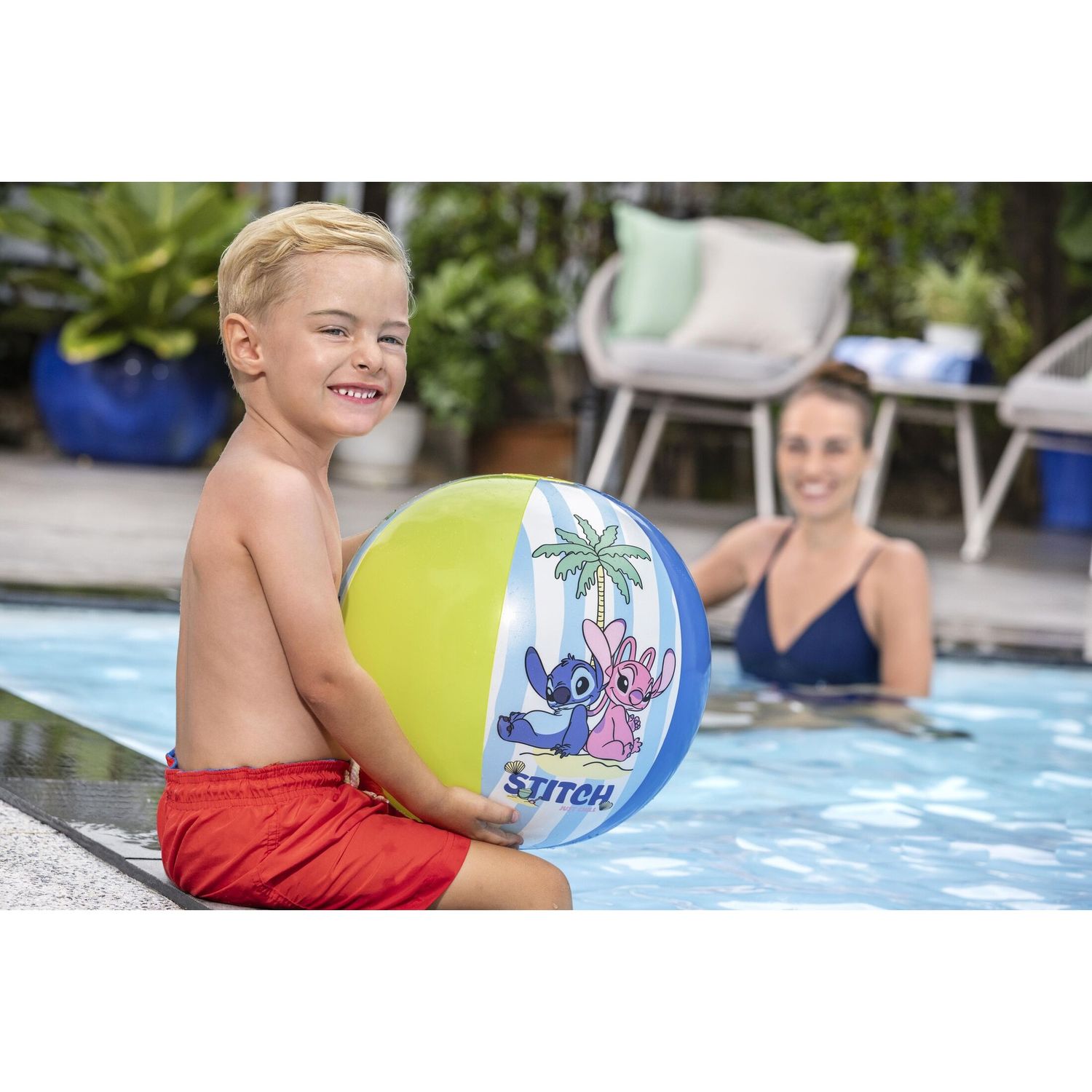Pallone da spiaggia da 20"/51cm  disney stitch - assortito - Bestway, Disney Stitch