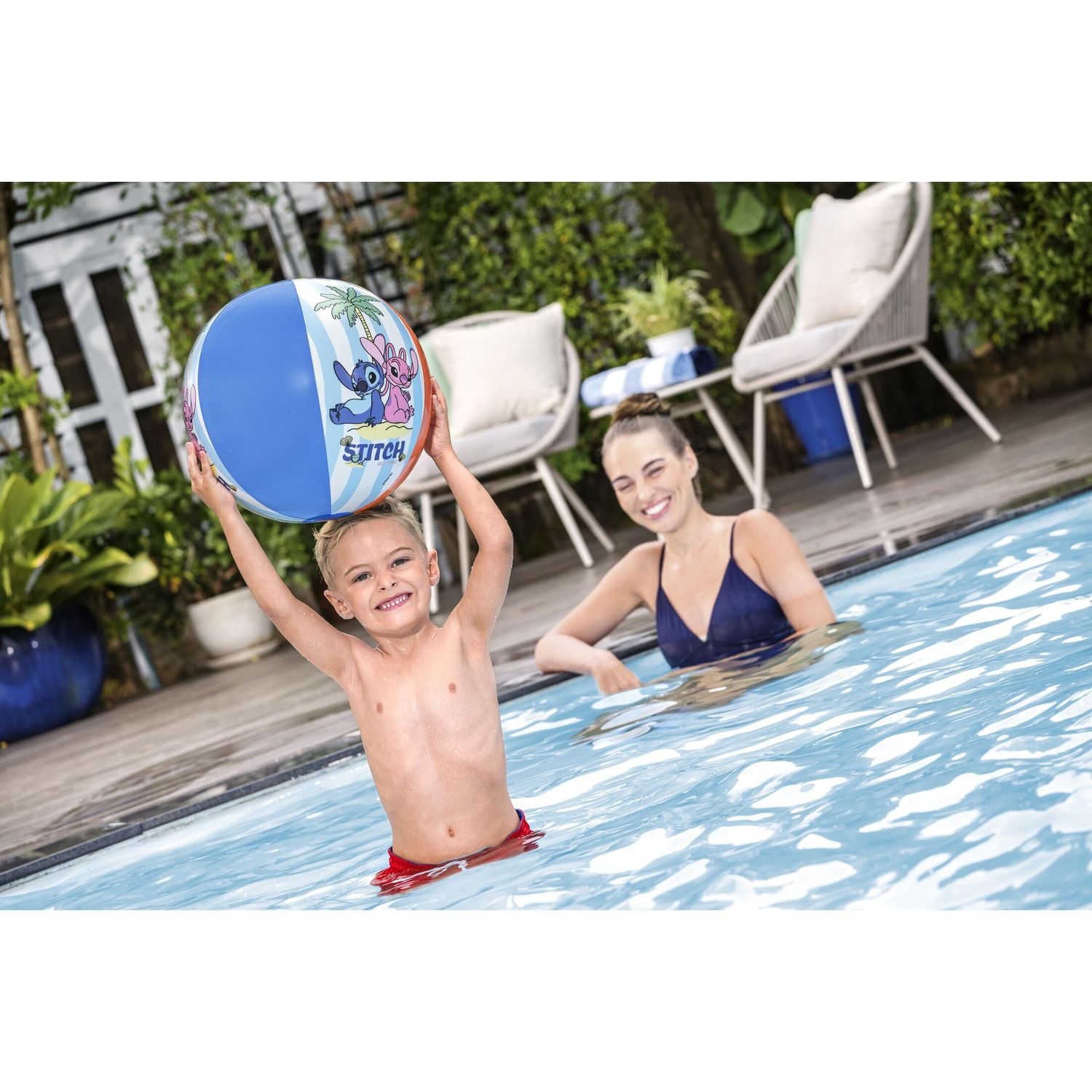 Pallone da spiaggia da 20"/51cm  disney stitch - assortito - Bestway, Disney Stitch